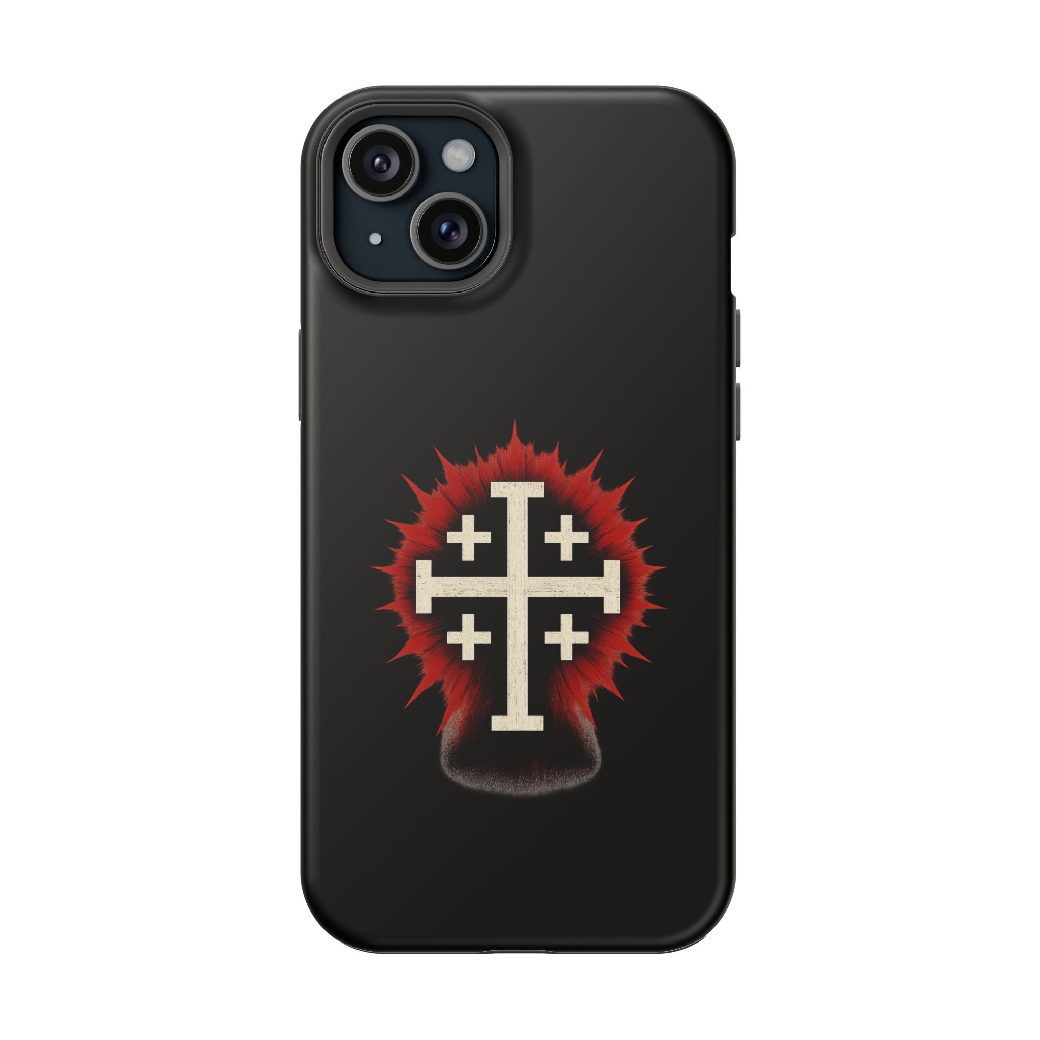 Cross Graphic Impact-Resistant Magnetic Phone Case