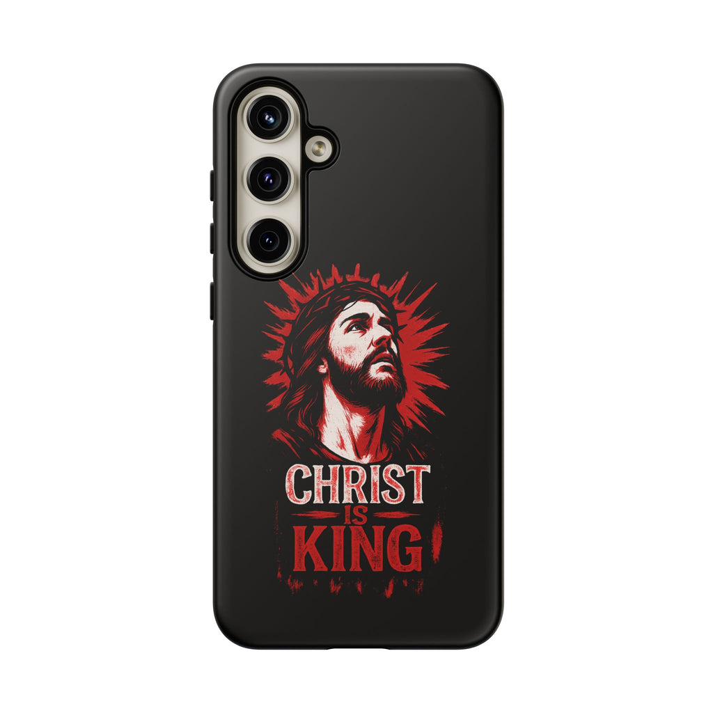Christ is King Phone Case, Tough Phone Cover for Christian Faith