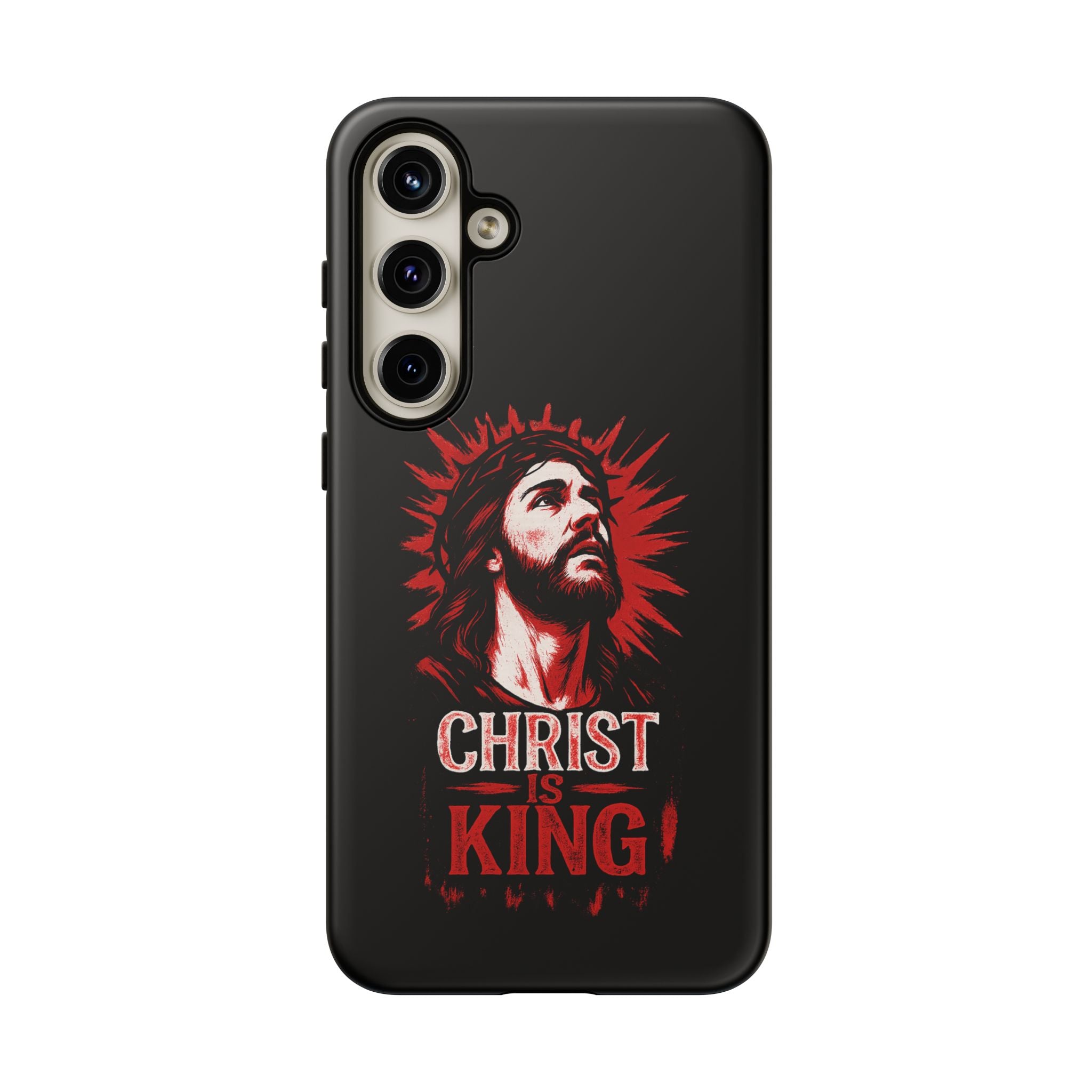 Christ is King Phone Case, Tough Phone Cover for Christian Faith