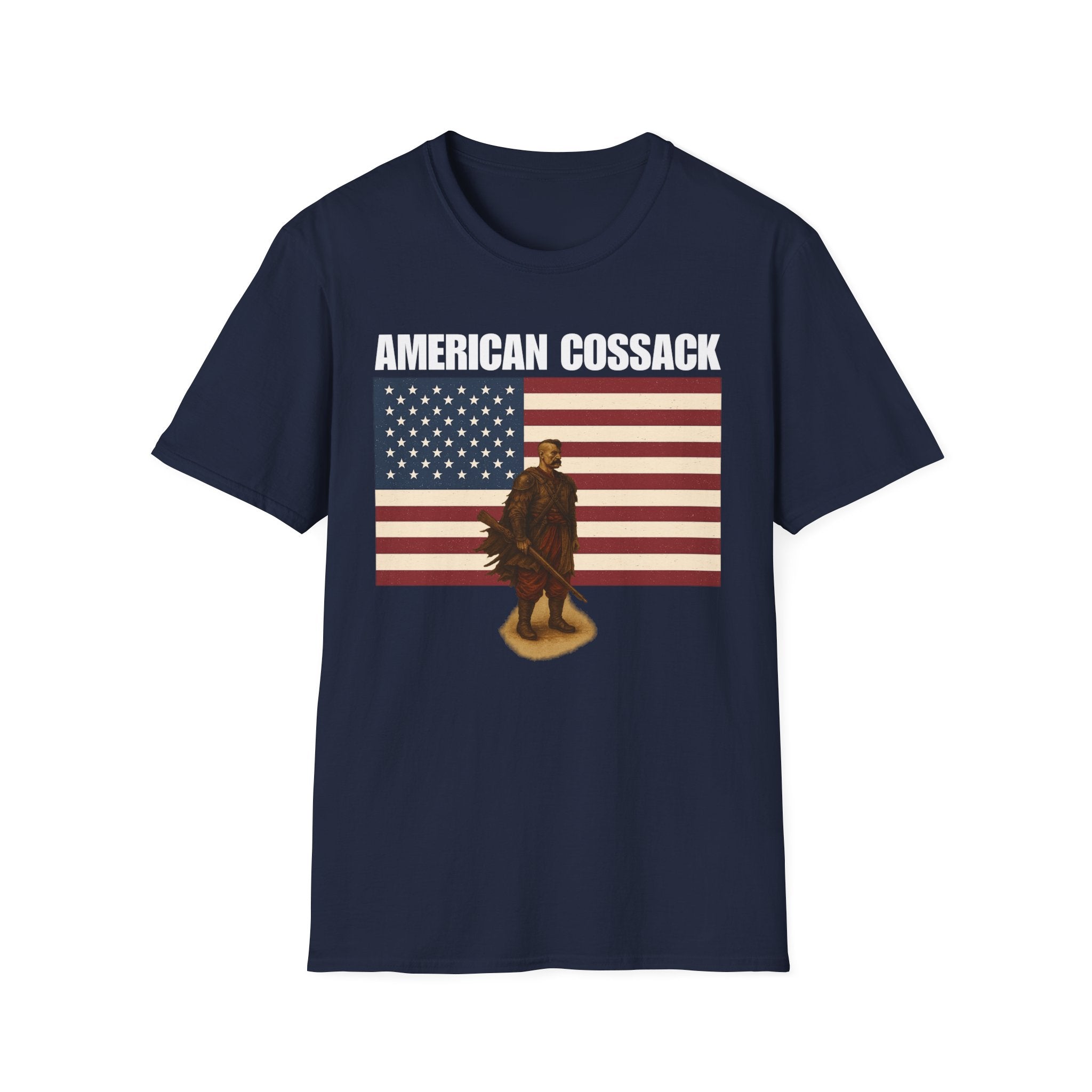 Patriotic American Cossack Softstyle T-Shirt