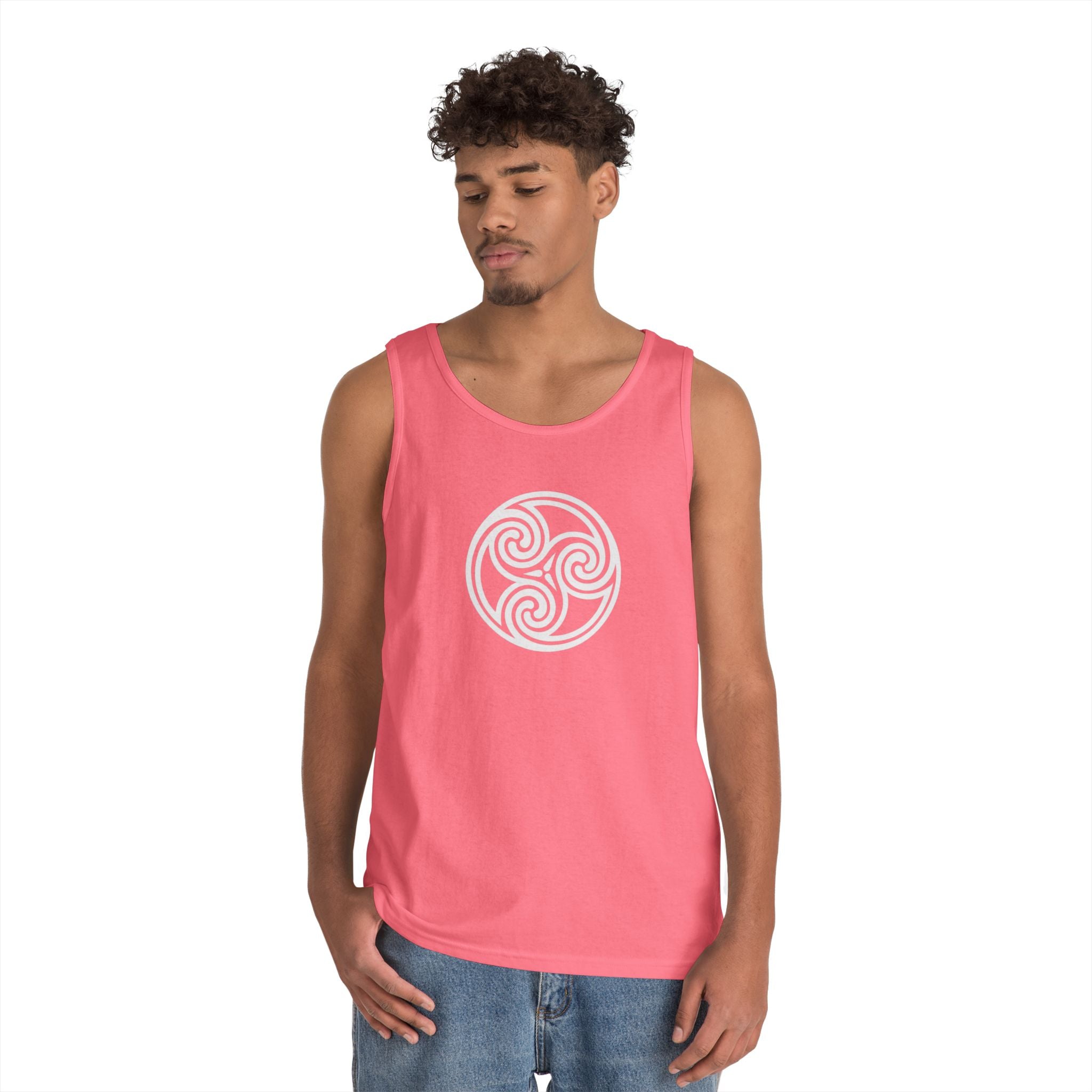 Triskele Symbol Unisex Heavy Cotton Tank Top