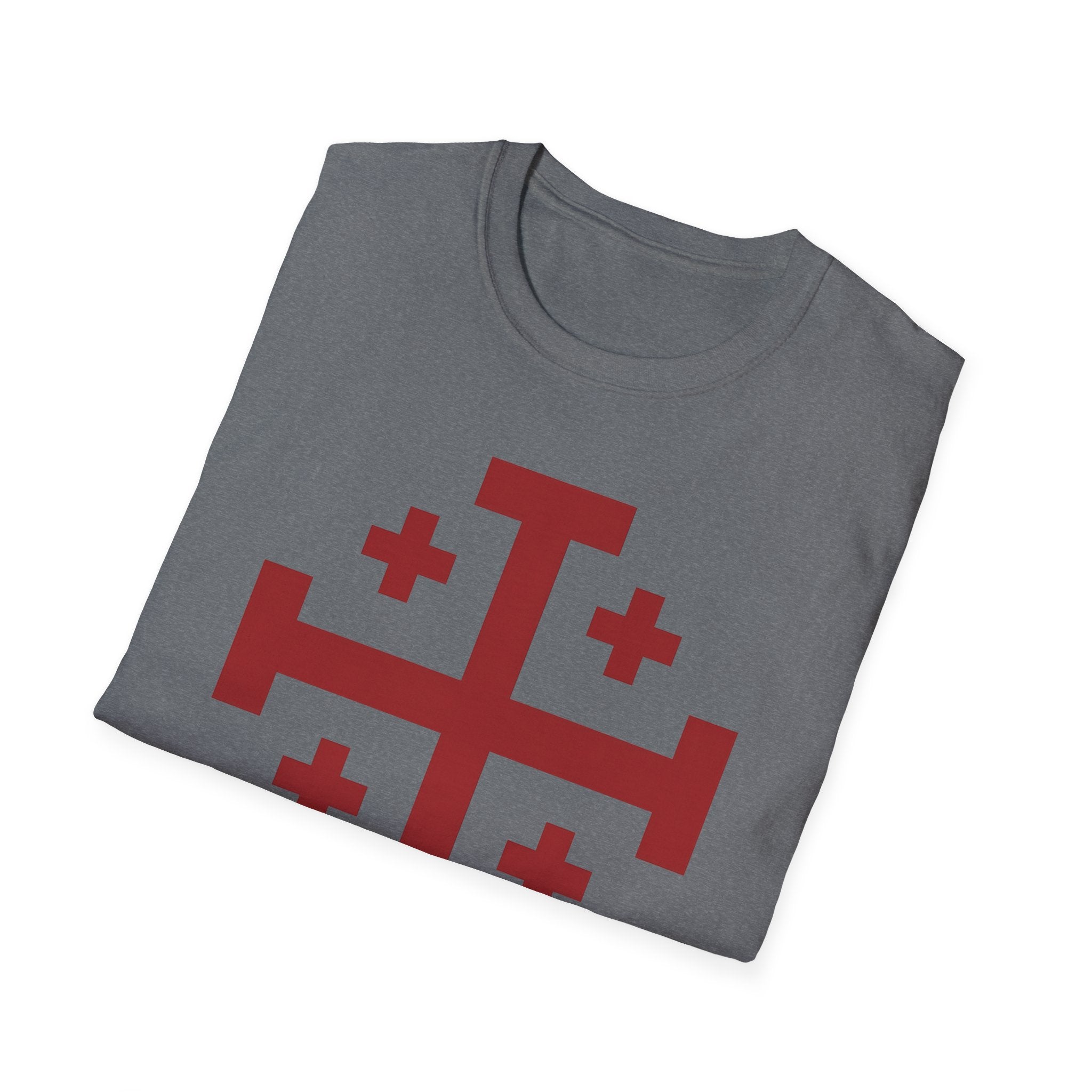 Cross of Jerusalem Red Design Softstyle T-Shirt