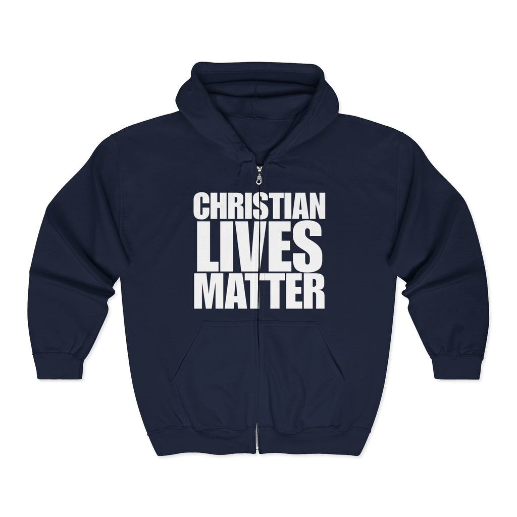 Christian Lives Matter Full Zip Hoodie Sweatshirt