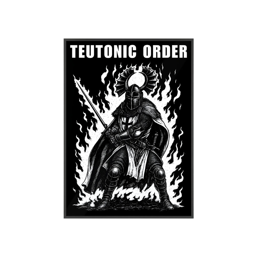 Teutonic Order Crusader Knight Art Print Frame