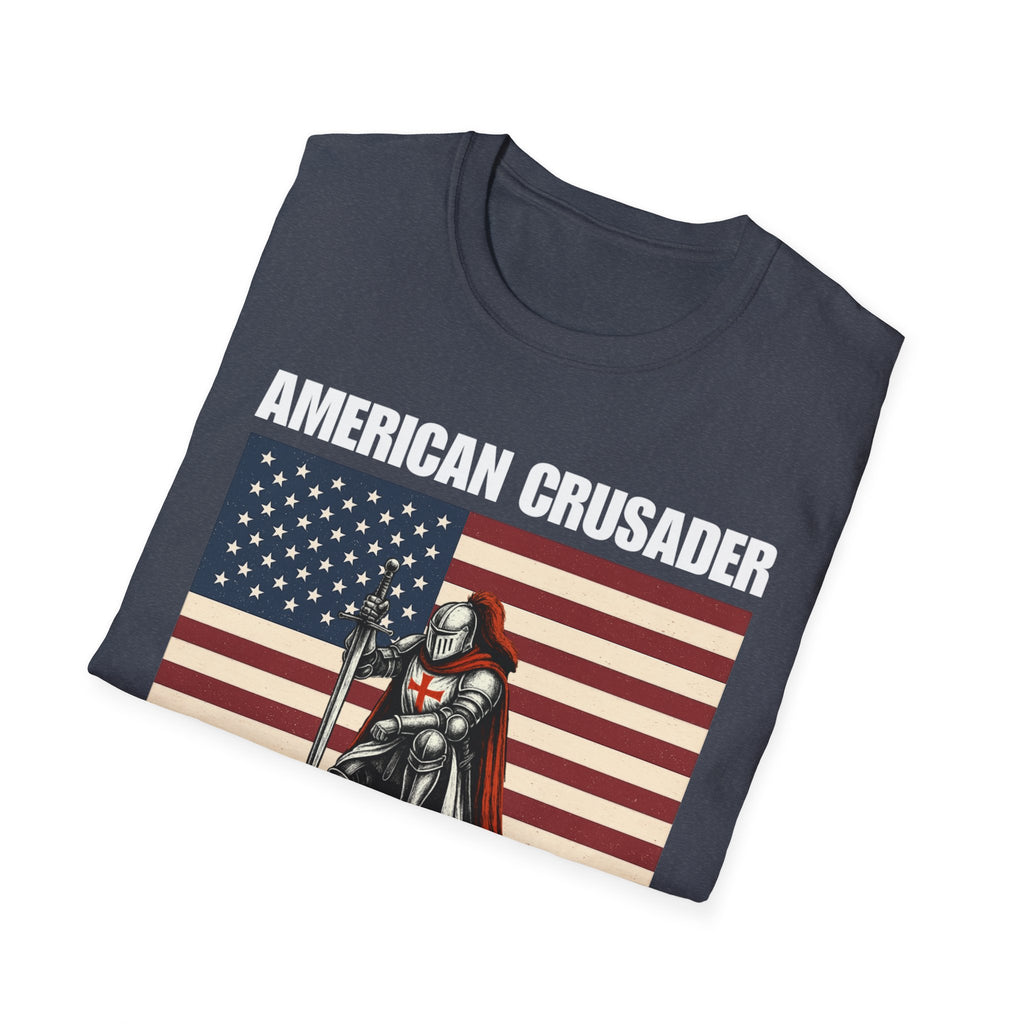 American Crusader Alt Color Design Softstyle Cotton T-Shirt