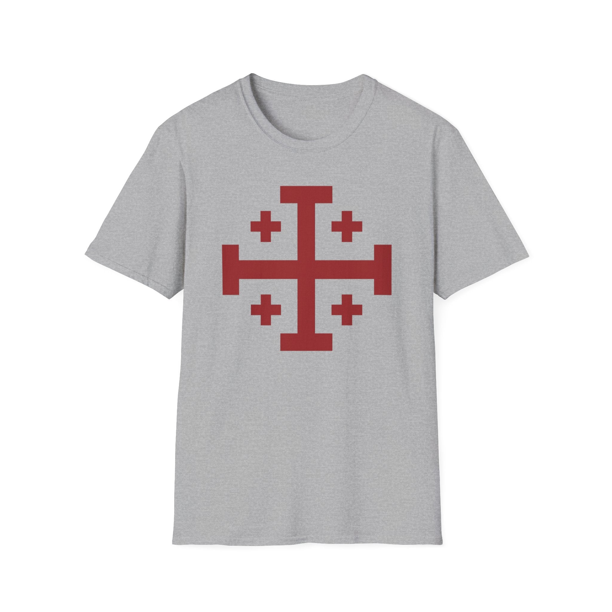Cross of Jerusalem Red Design Softstyle T-Shirt