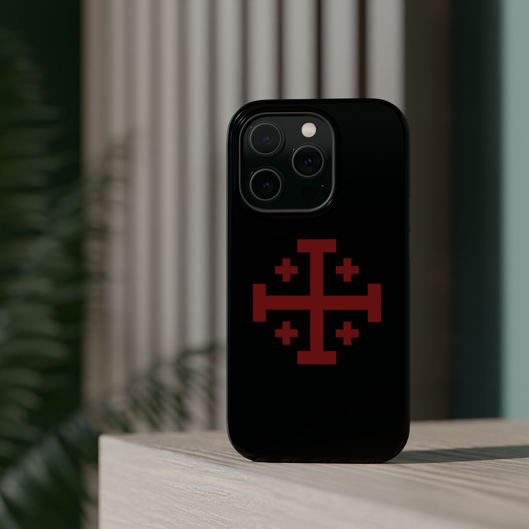 Cross Of Jerusalem Red Design Magnetic Impact-Resistant Cases