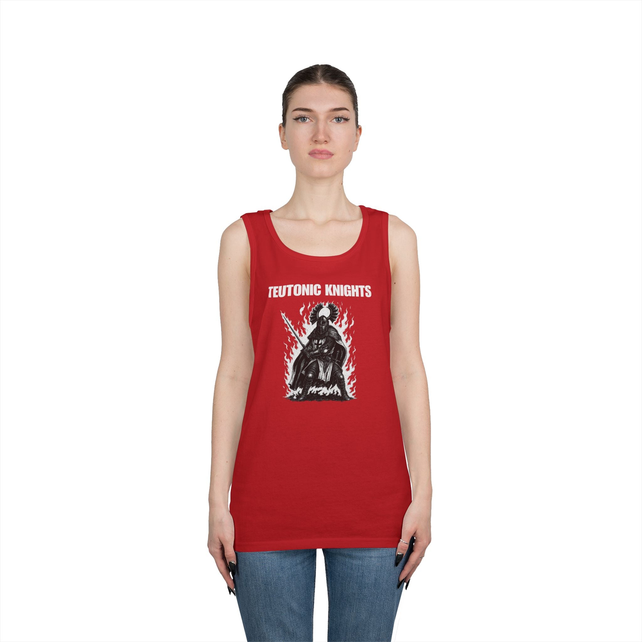 Teutonic Knights Graphic Heavy Cotton Tank Top