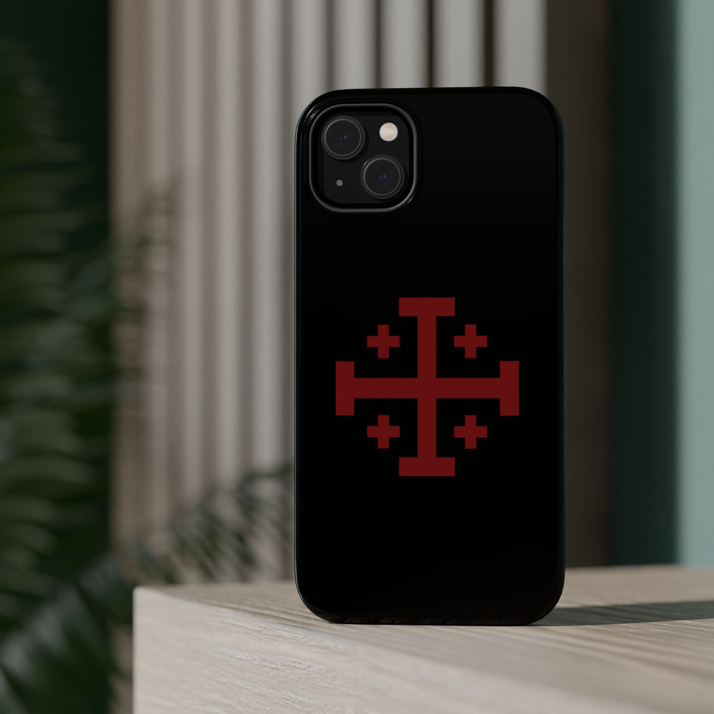 Cross Of Jerusalem Red Design Magnetic Impact-Resistant Cases