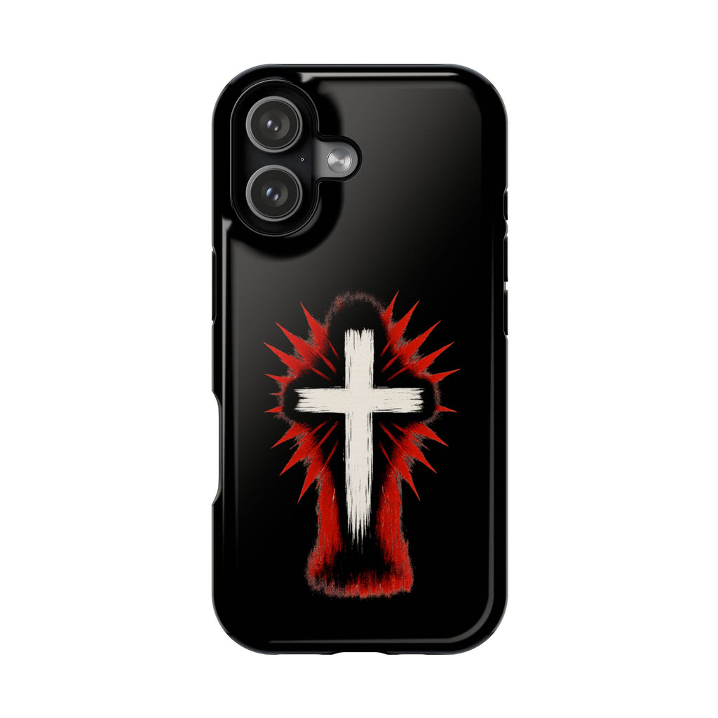 Crucifix Magnetic Impact Resistant Phone Case