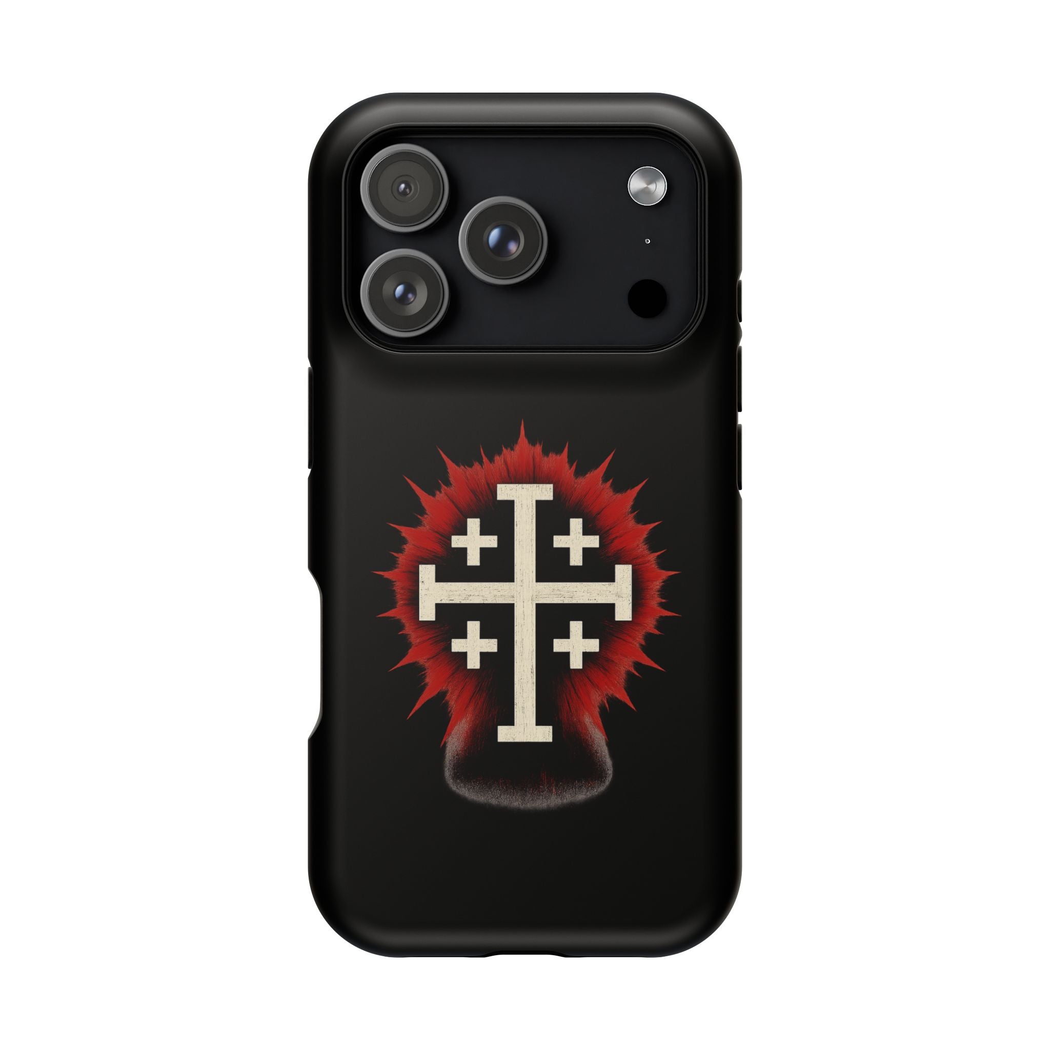 Cross Graphic Impact-Resistant Magnetic Phone Case