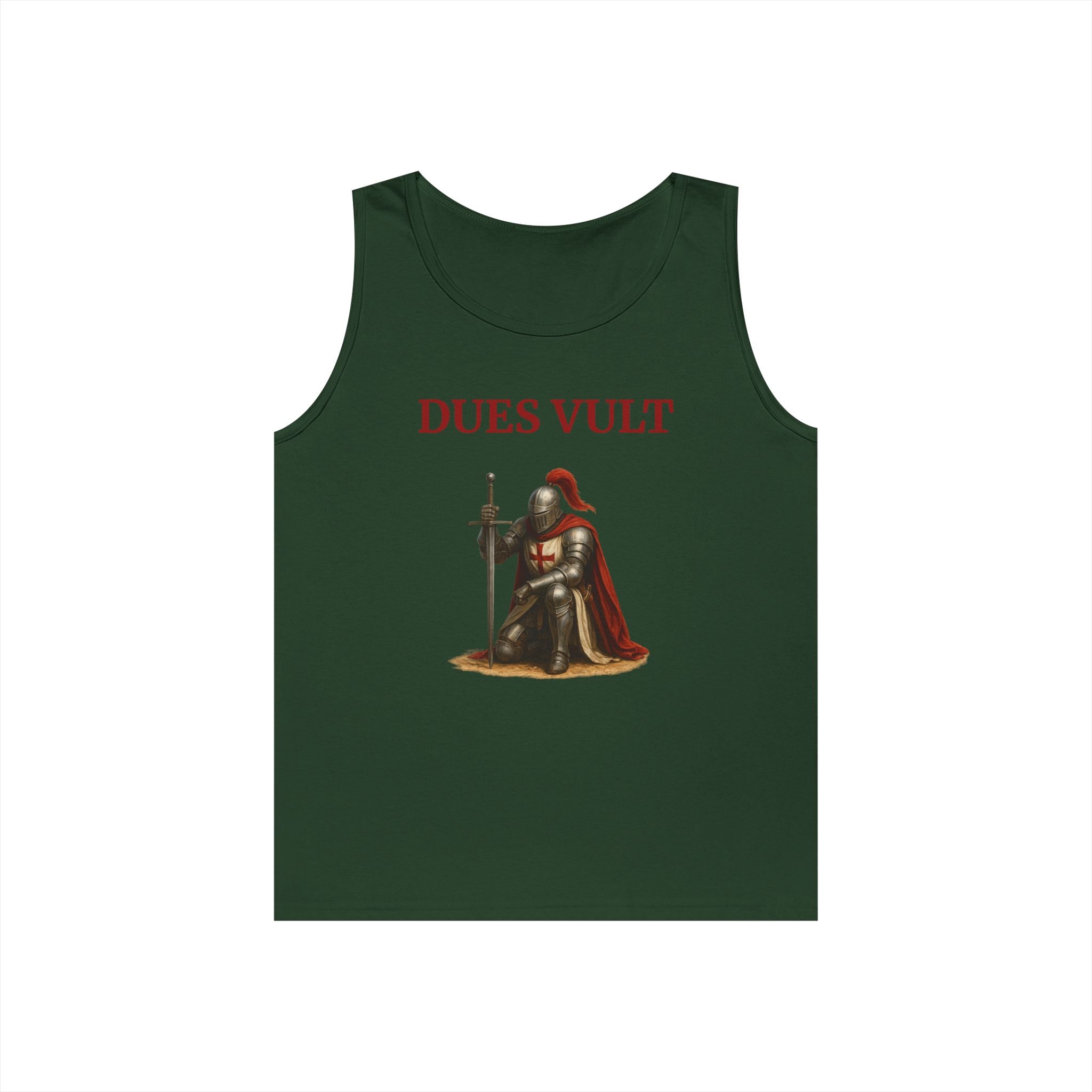 Knight-Inspired Dues Vult Crusader Tank Top