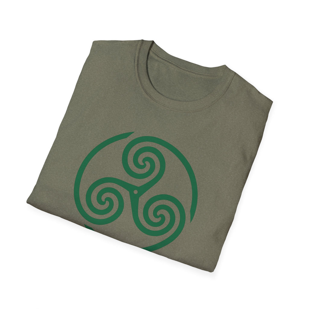 Celtic Spiral Triskele Symbol Alt Design White T-Shirt