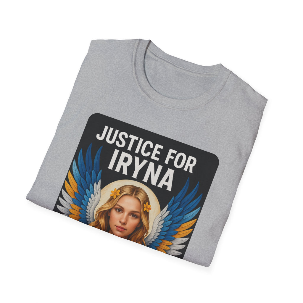 Justice for Iryna Unisex Softstyle T-Shirt, Protest T-Shirt, Statement Apparel