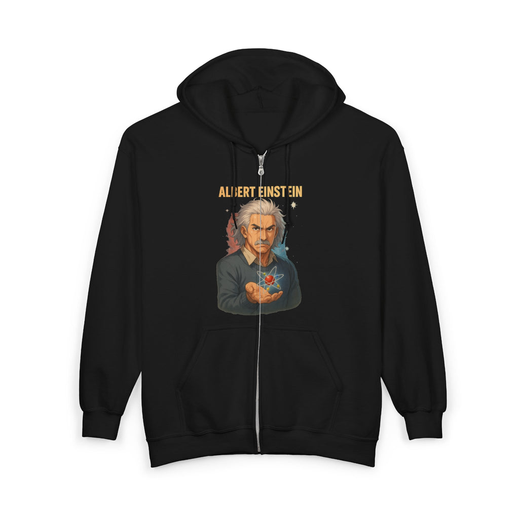 Albert Einstein Zip-Up Hoodie, Albert Einstein Sweatshirt
