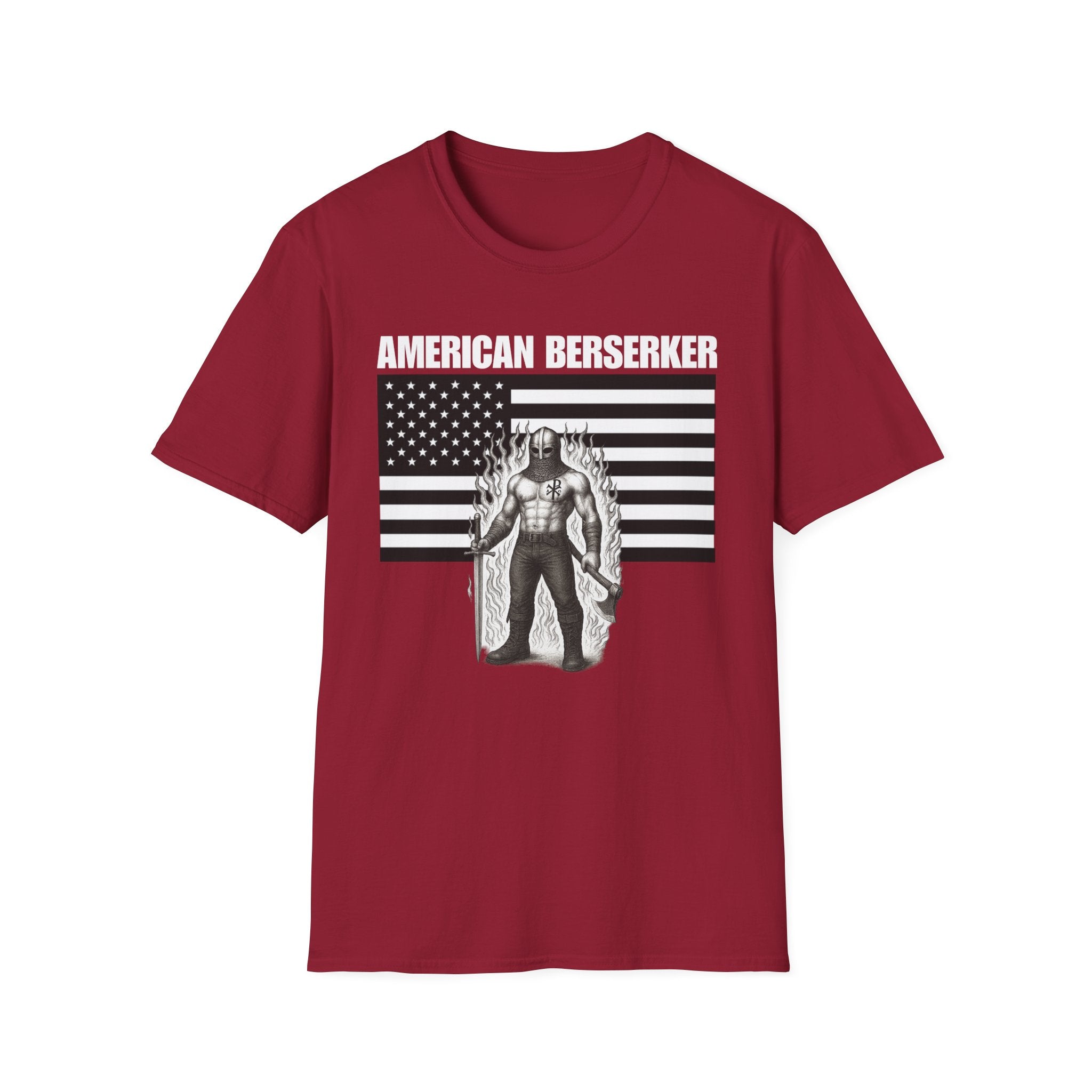 American Berserker Alt Design 3 Patriotic Graphic T-Shirt