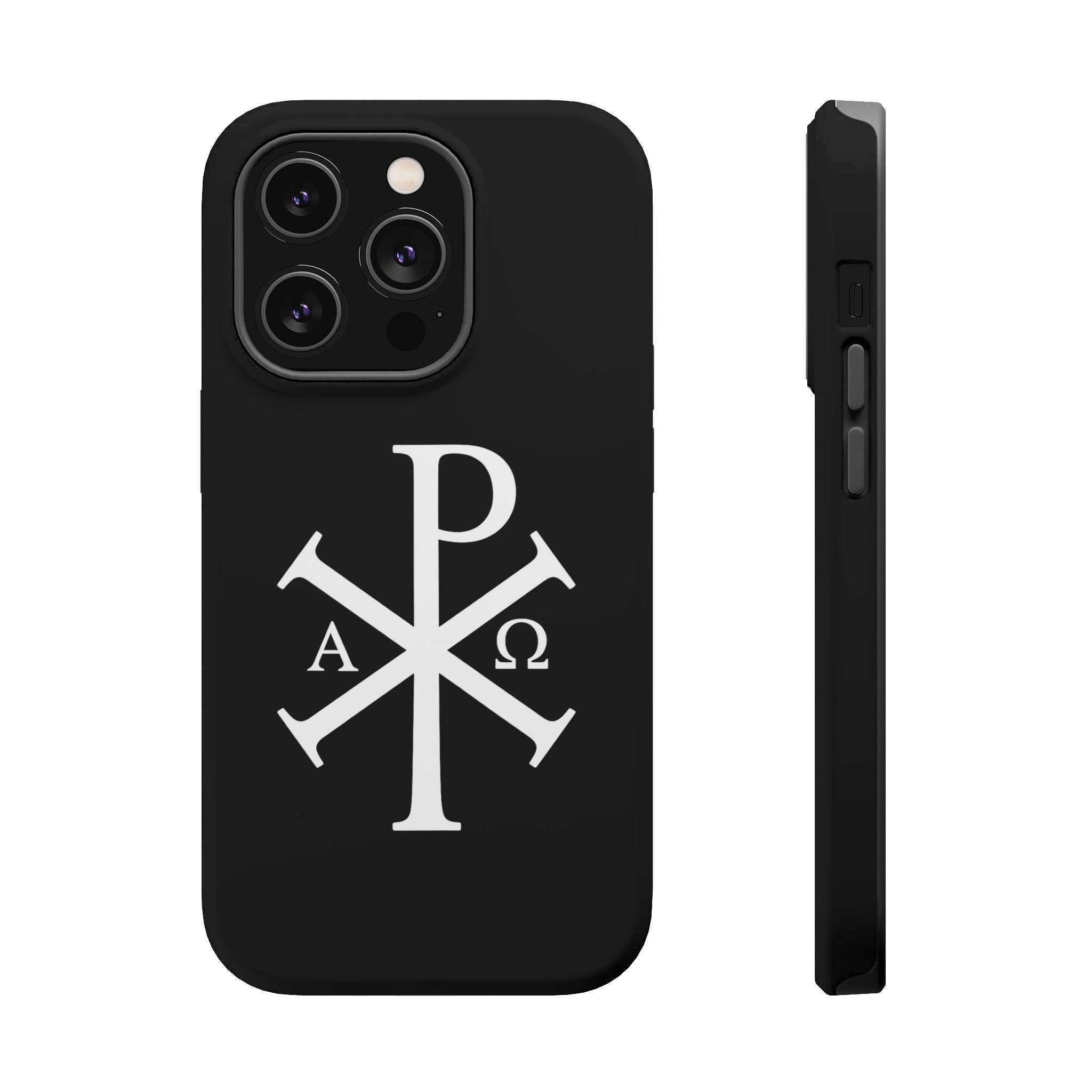 Pi Chi Rho White Design Magnetic Impact-Resistant Cases