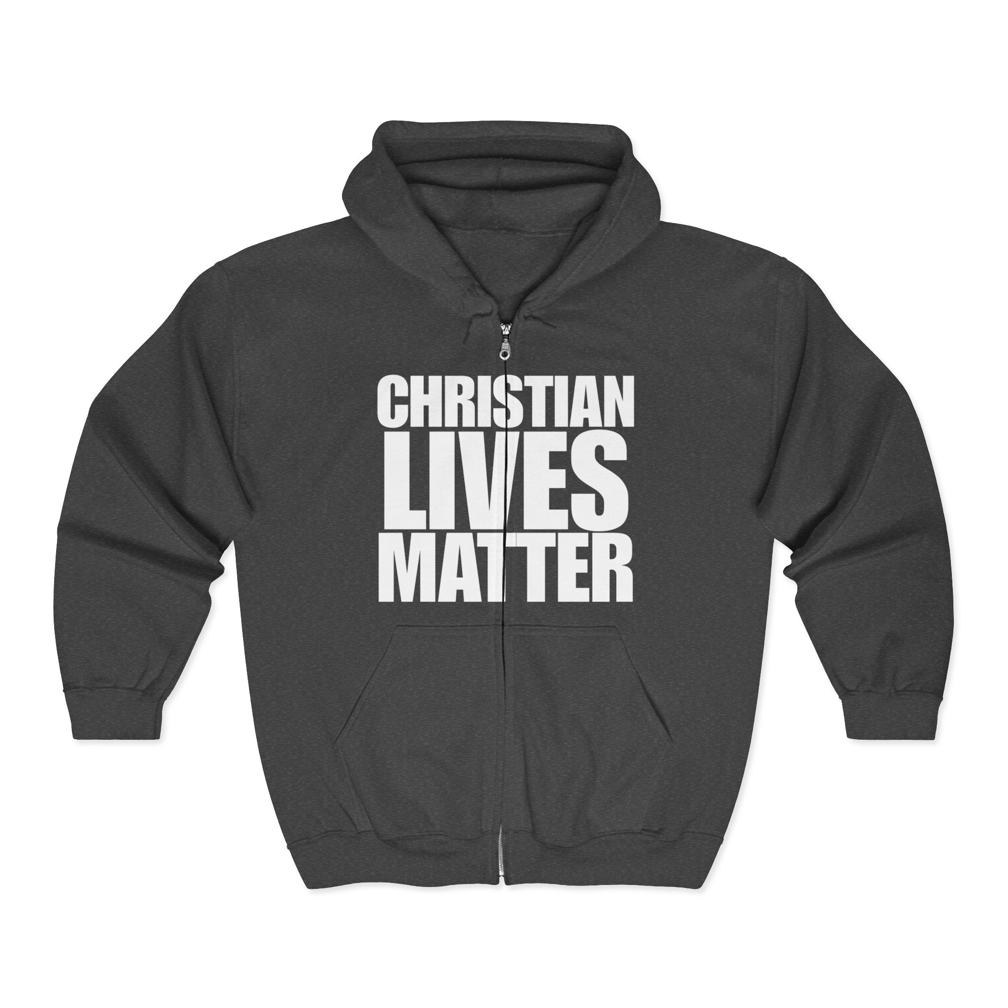 Christian Lives Matter Full Zip Hoodie Sweatshirt
