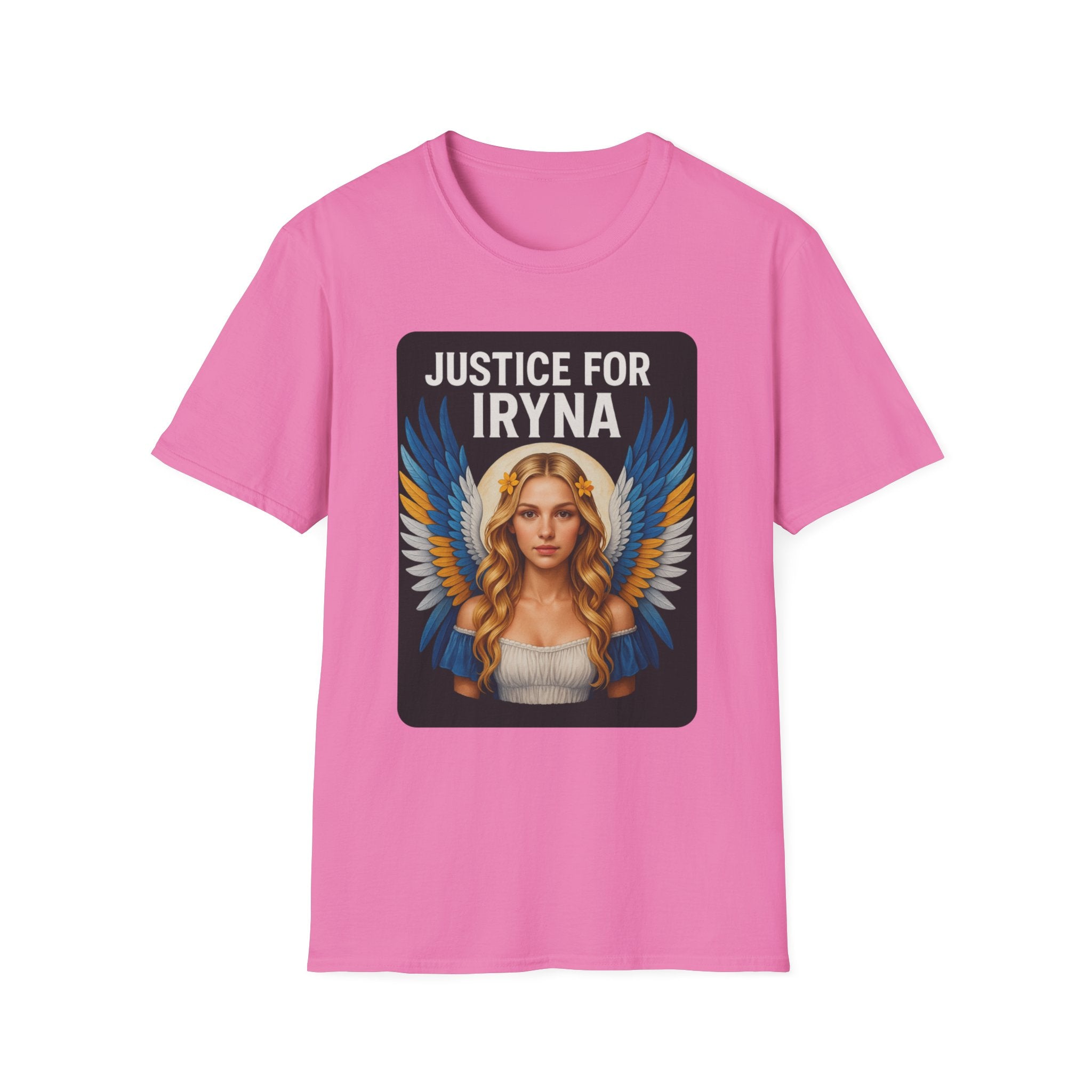 Justice for Iryna Unisex Softstyle T-Shirt, Protest T-Shirt, Statement Apparel