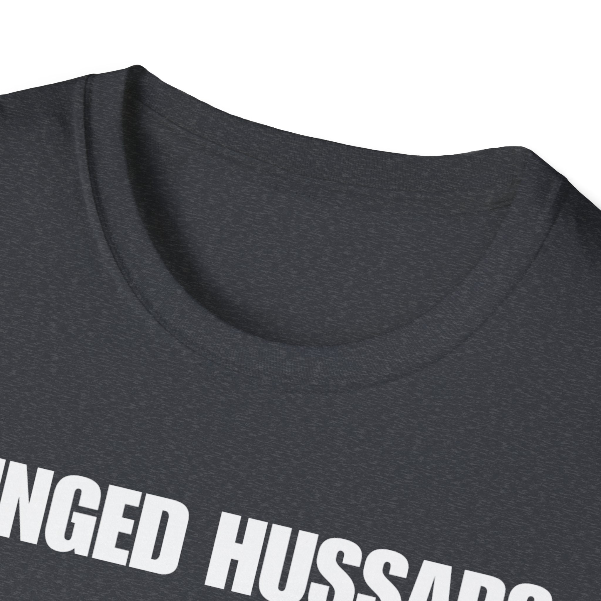 Winged Hussar White Design Softstyle Cotton T-Shirt