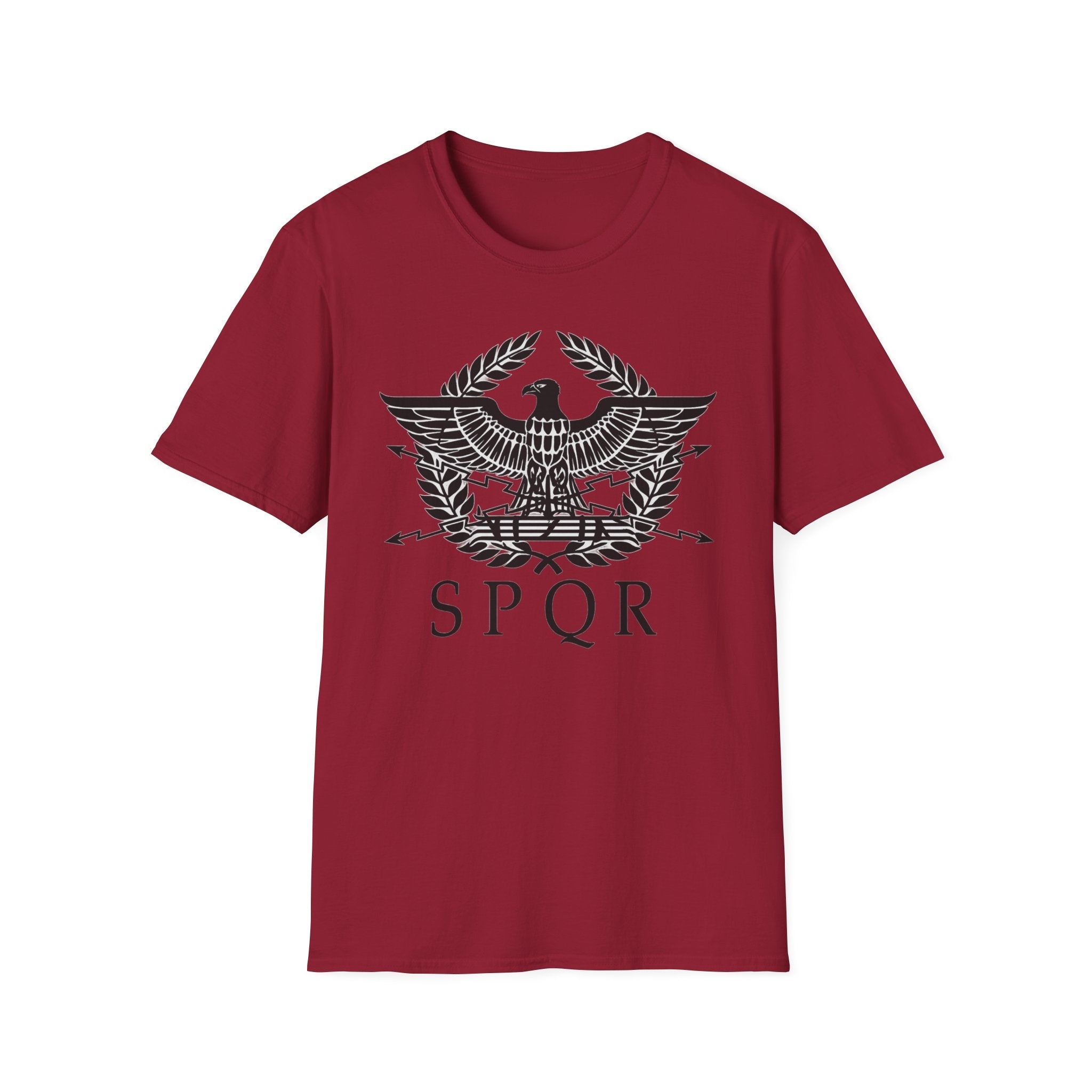 Roman Eagle SPQR Black Design Softstyle T-Shirt