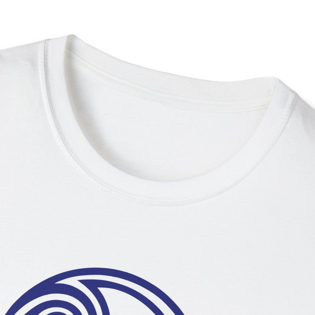 Celtic Spiral Triskele Trinity Symbol Blue Softstyle T-Shirt