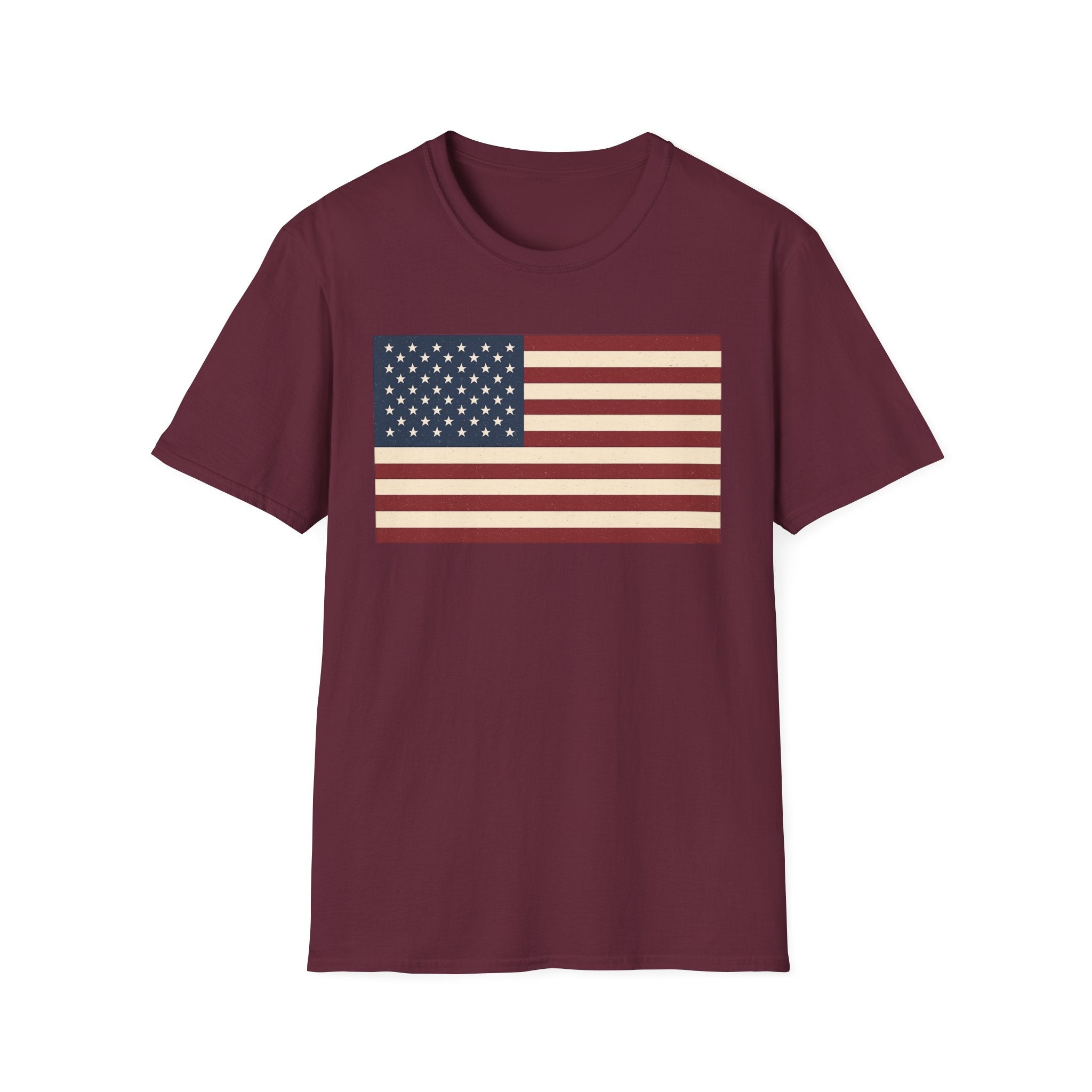 American Flag Softstyle Cotton Shirt T-Shirt