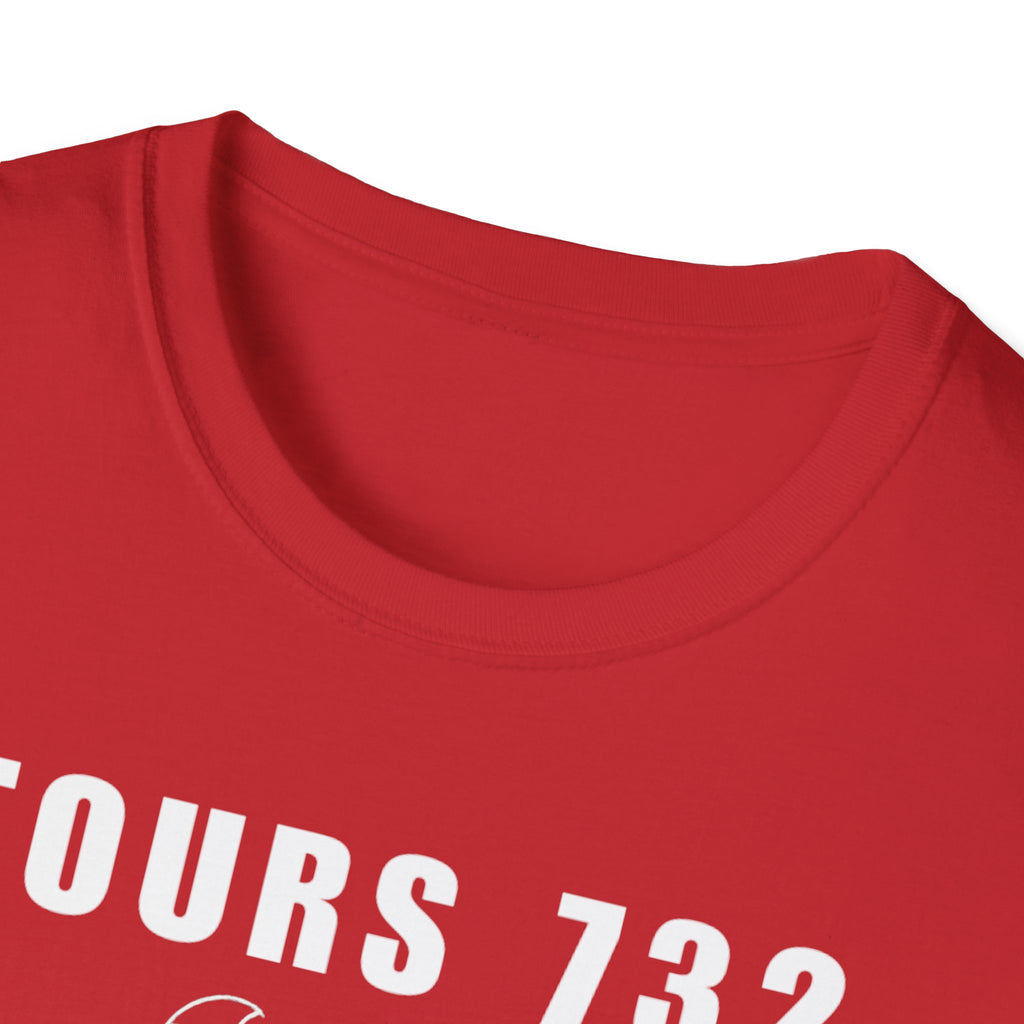 Tours 732 Charles "The Hammer" Martel "TOURS 732" Text Graphic Unisex Softstyle T-Shirt