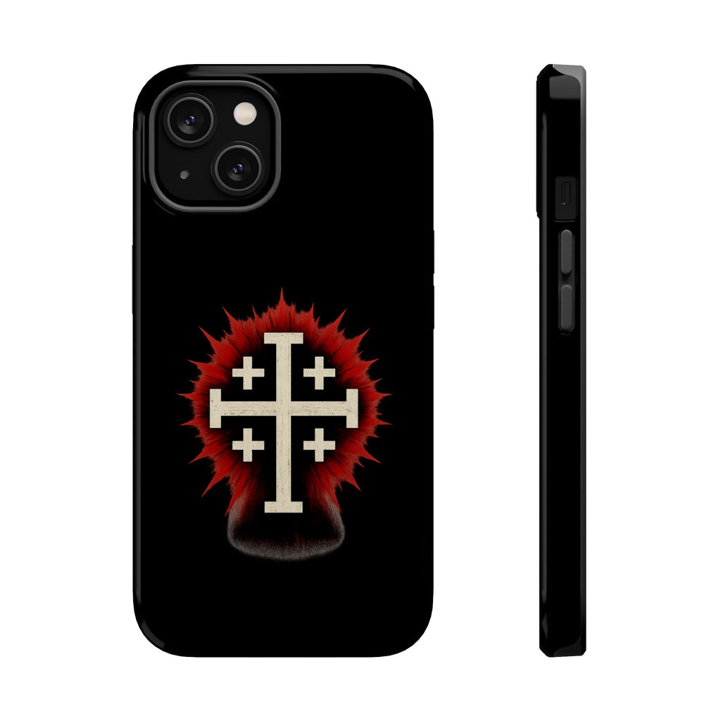 Cross Graphic Impact-Resistant Magnetic Phone Case