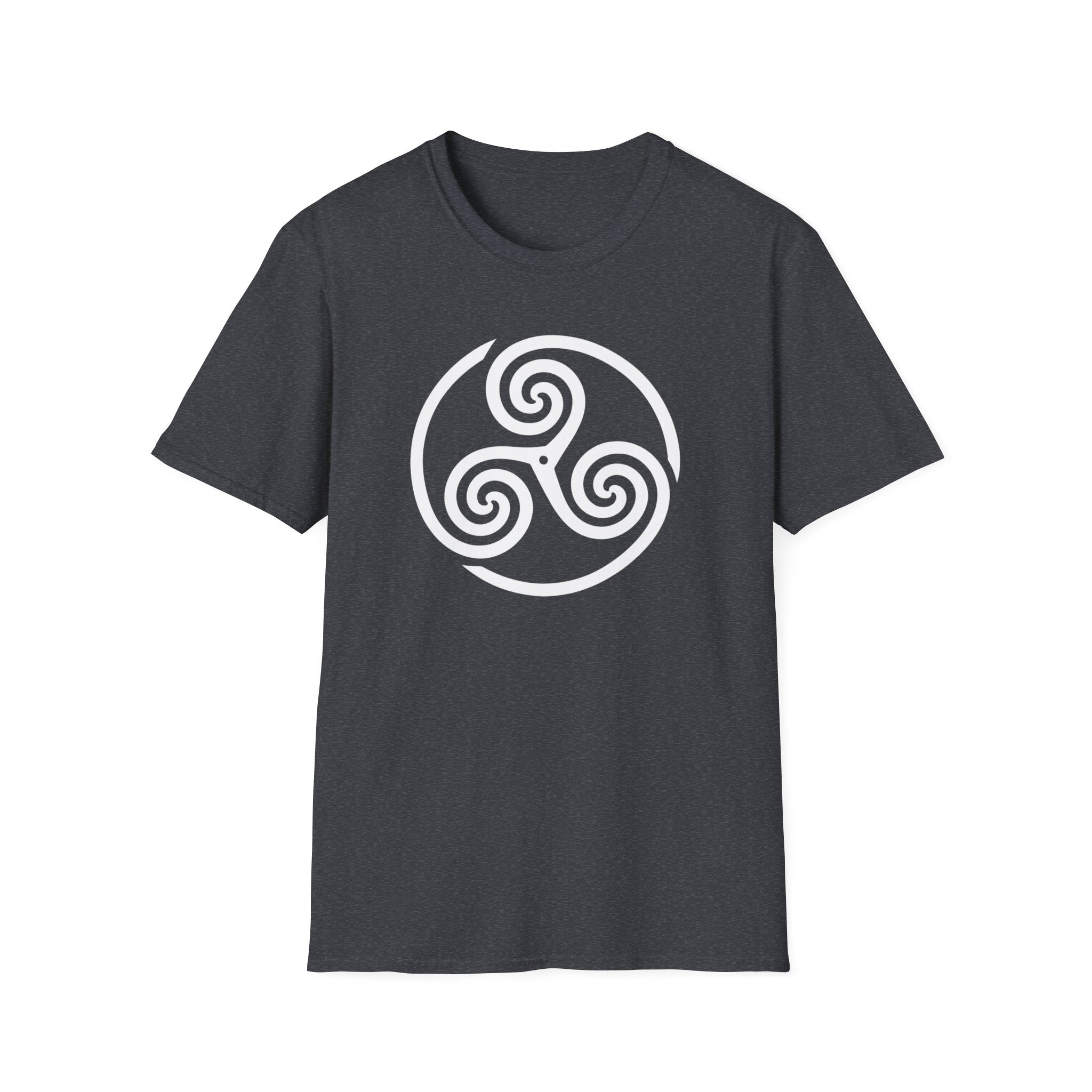 Celtic Spiral Triskele Symbol Alt Design White Unisex Tank Top