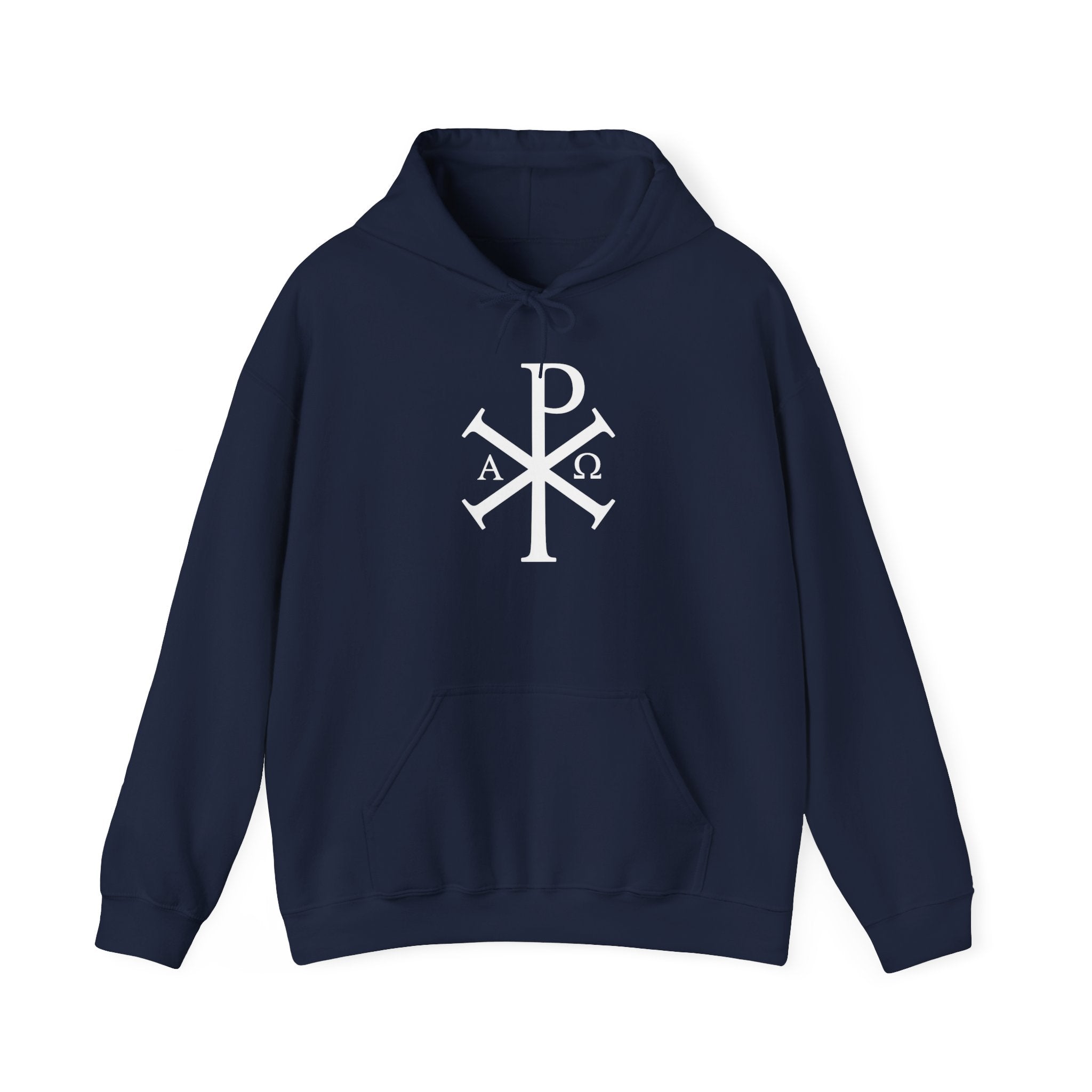 Pi Chi Rho White Design Graphic Pull Over Hoodie Sweatshirt