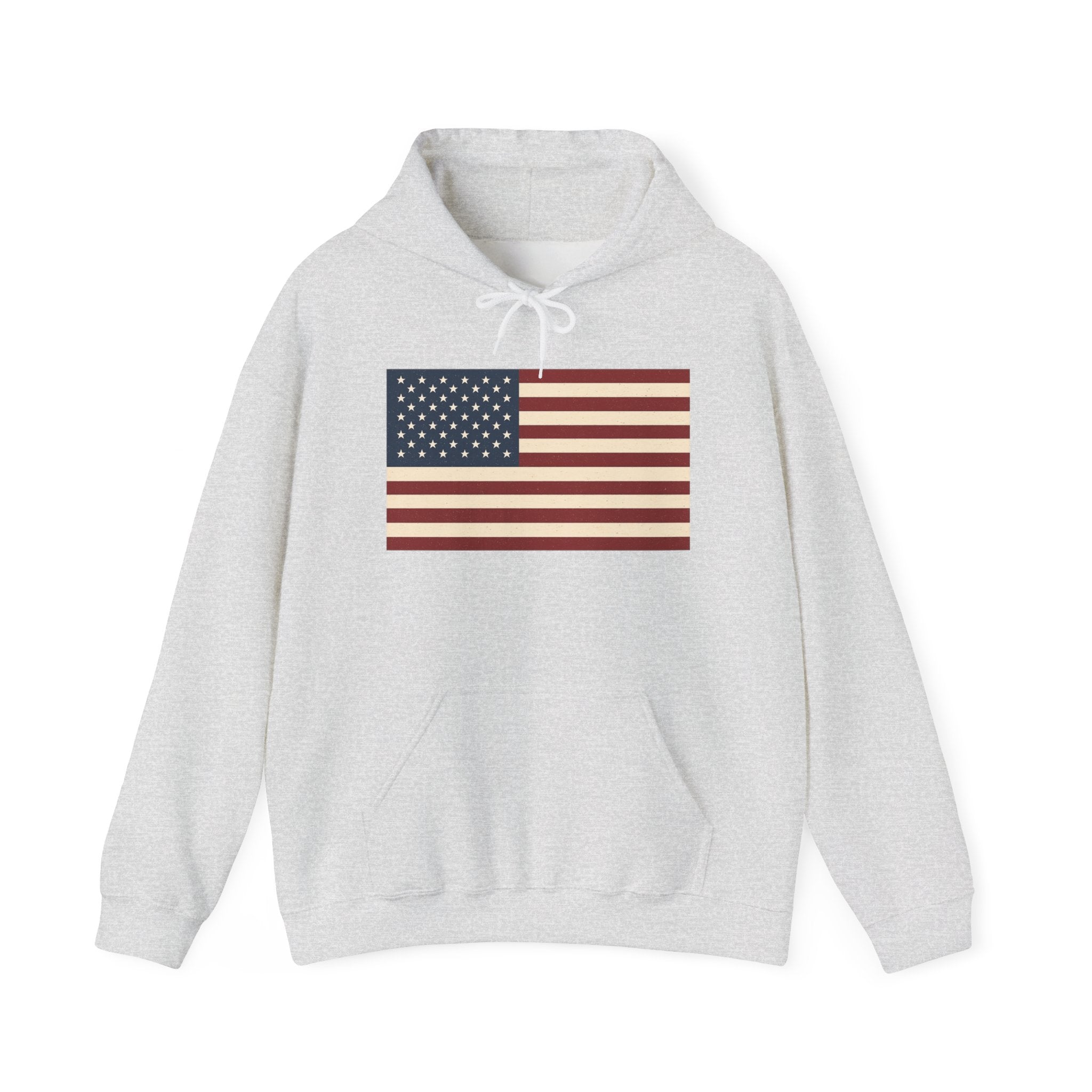 American Flag Pull Over Hoodie Sweatshirt