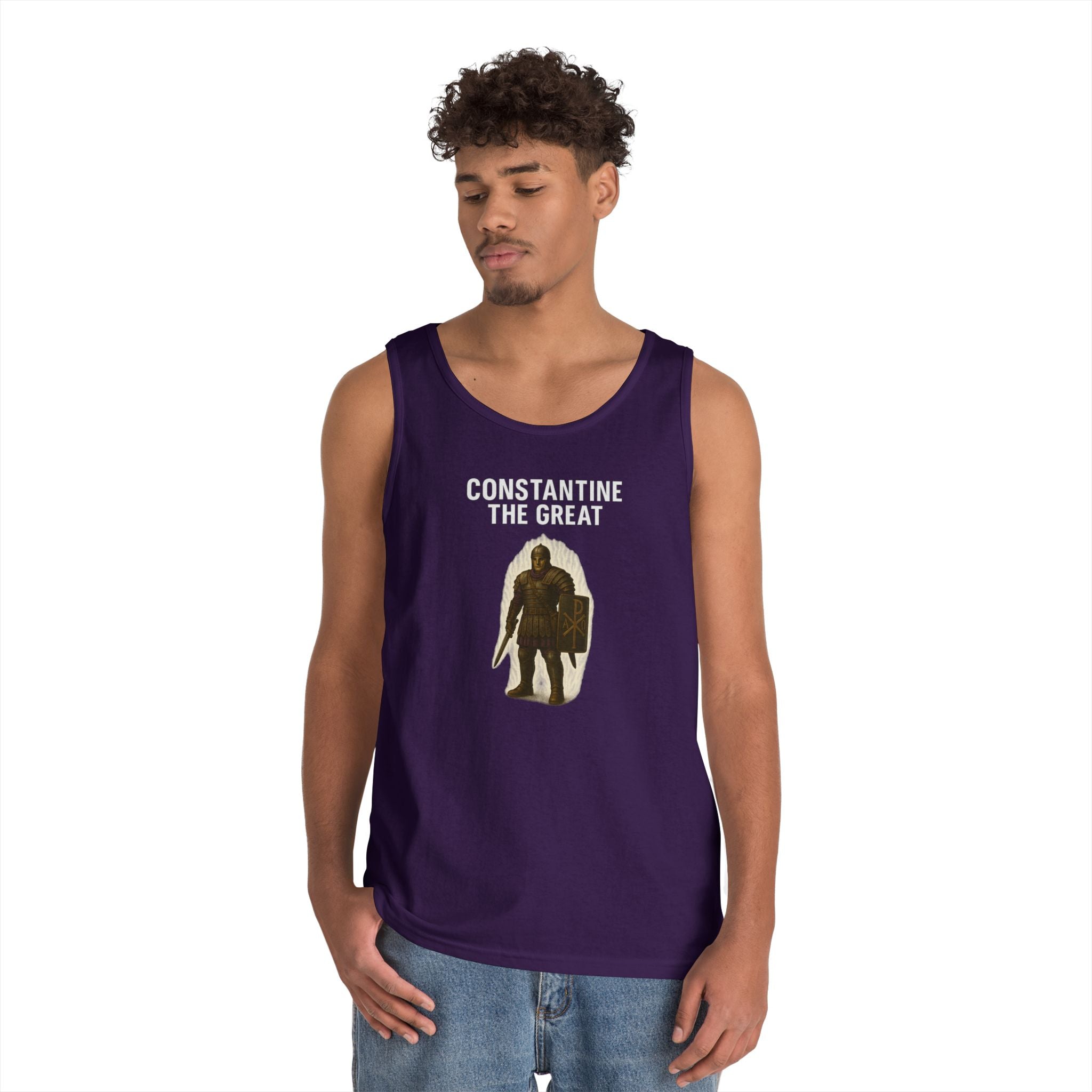 Constantine the Great Alt Design Heavy Cotton Tank Top