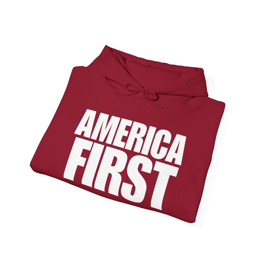 America First Pull Over Hoodie Sweatshirt