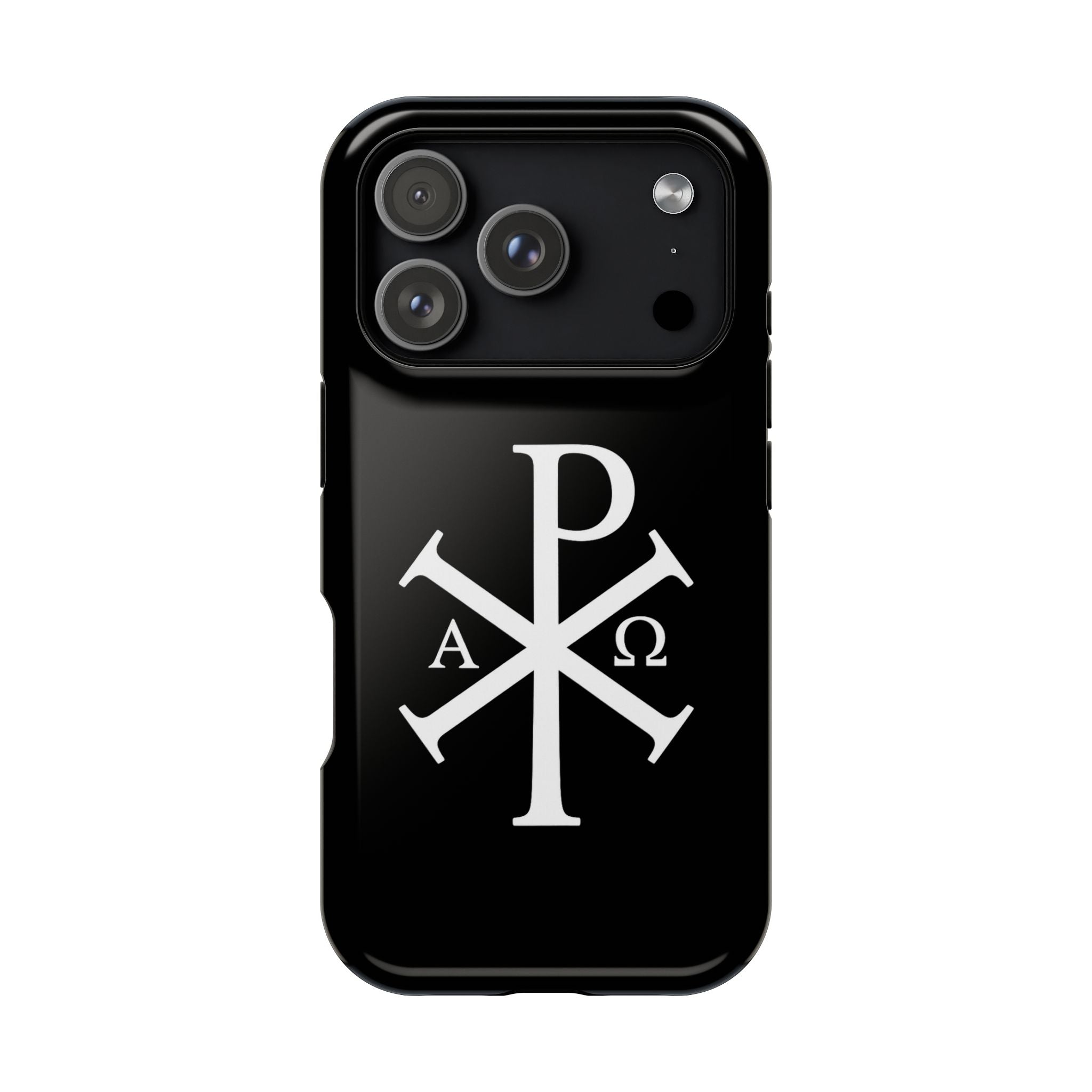 Pi Chi Rho White Design Magnetic Impact-Resistant Cases