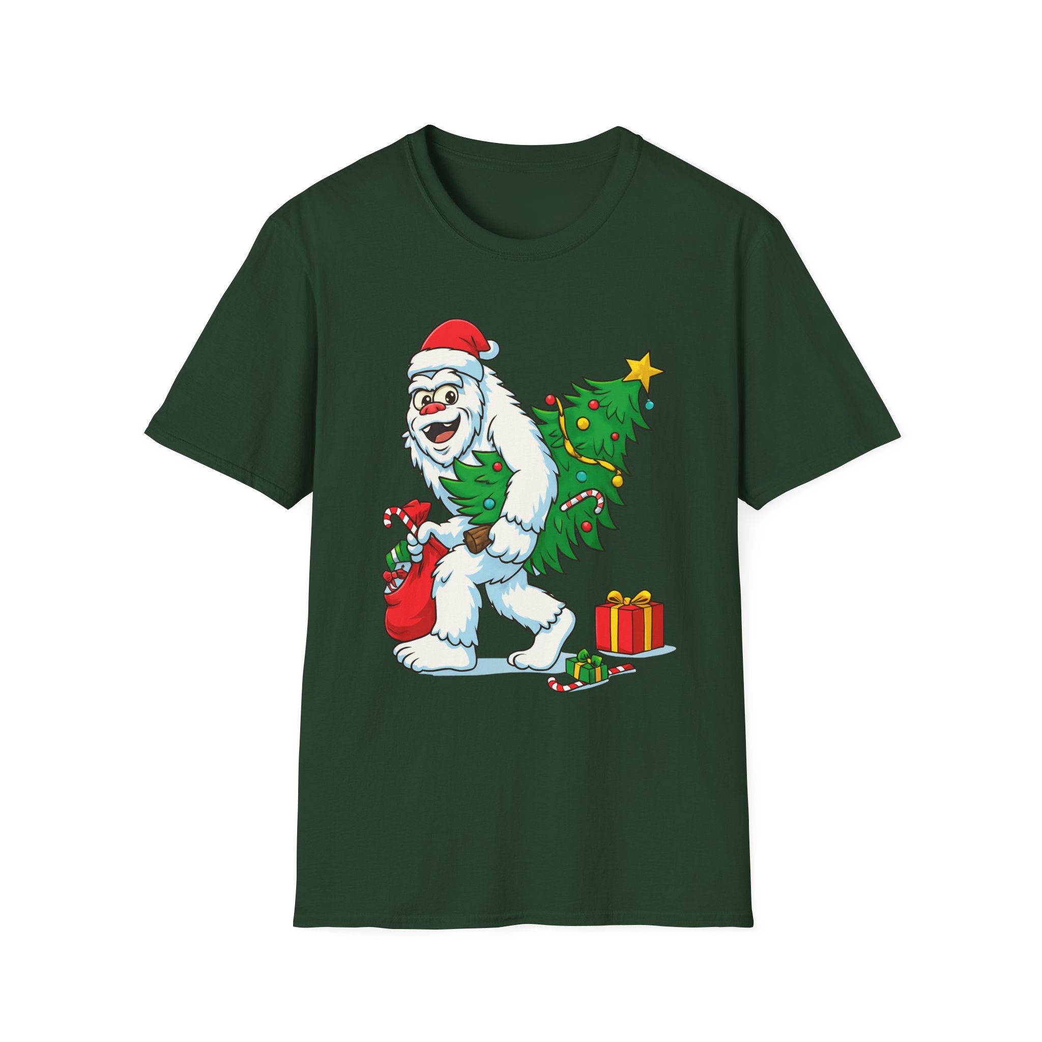 Yeti Stole Christmas T-Shirt | Funny Holiday Tee | Festive Unisex Cotton Shirt
