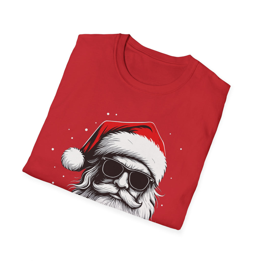 Santa with Sunglasses T-Shirt | Funny Christmas Tee | Cool Holiday Shirt