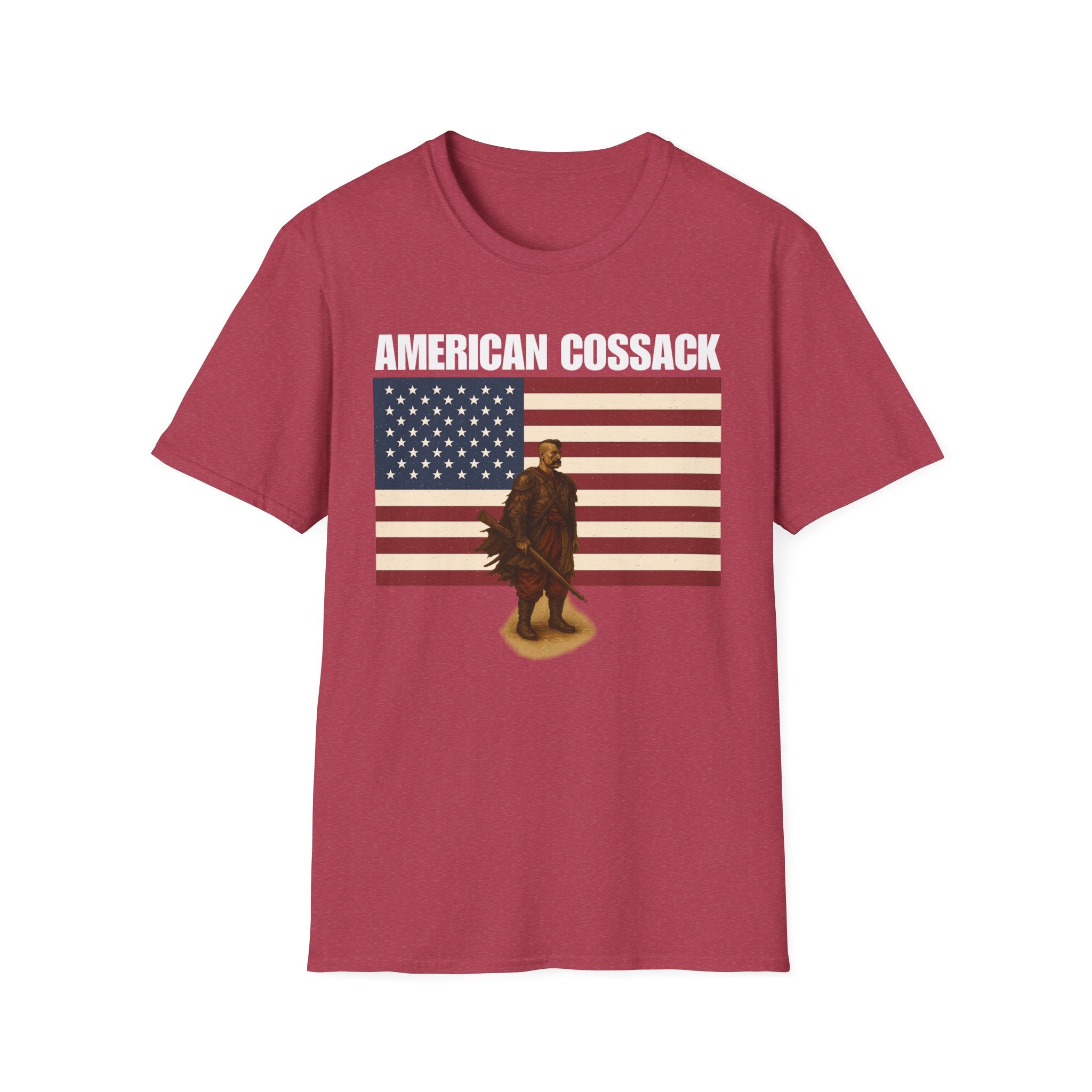 Patriotic American Cossack Softstyle T-Shirt