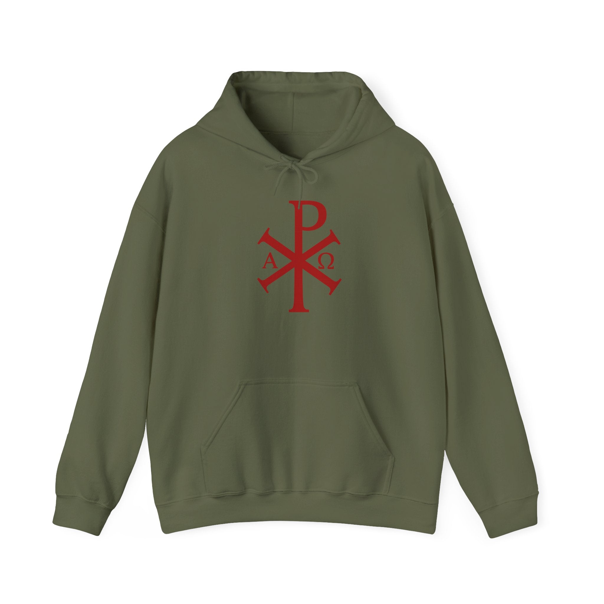 Pi Chi Rho Red Design Graphic Pull Over Hoodie Sweatshirt