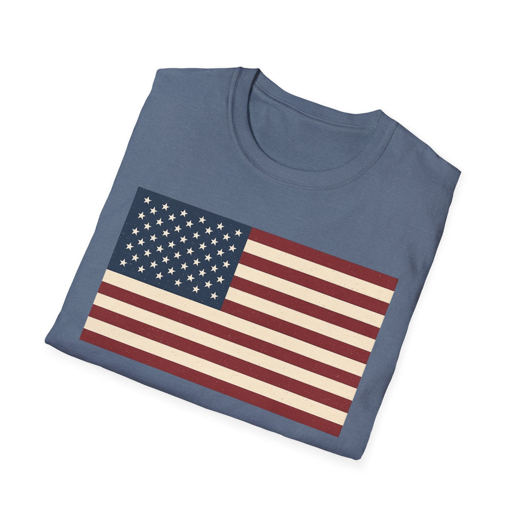 American Flag Softstyle Cotton Shirt T-Shirt