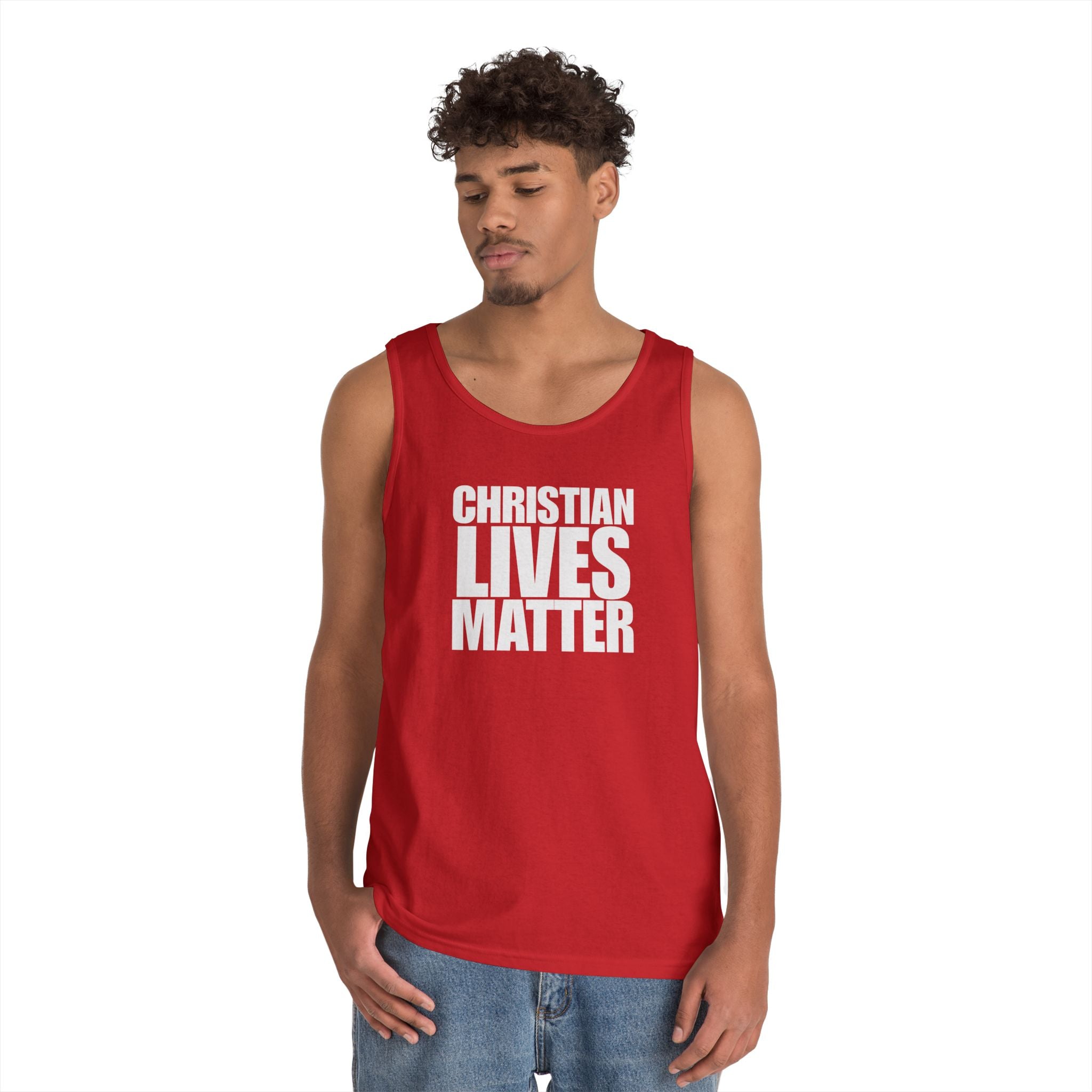 Christian Lives Matter Heavy Cotton Tank Top
