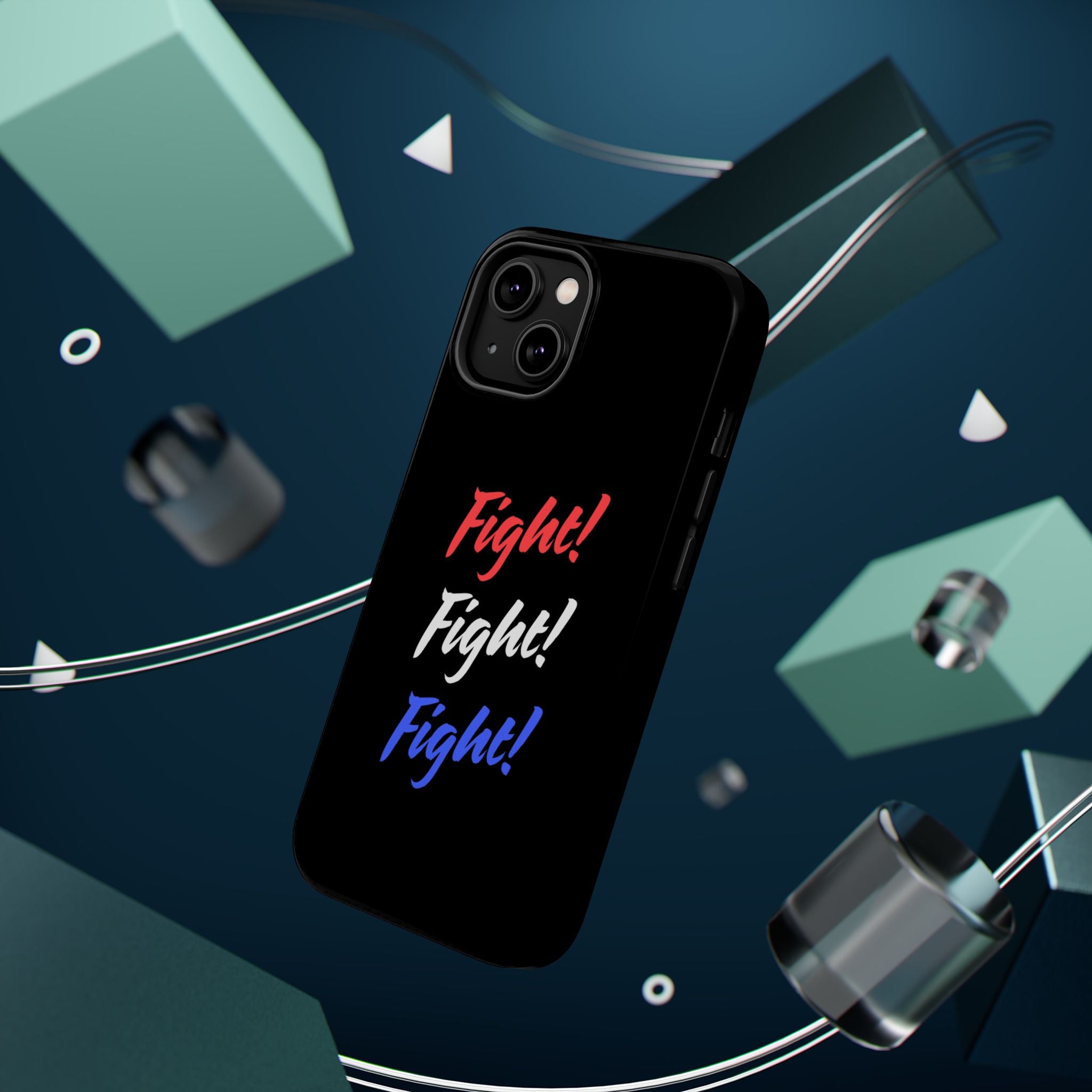 Magnetic Phone Cases, Motivational Phone Cover, Fight! Fight! Fight! Case, Personalized Phone Accessory, Unique Gift for Fighters