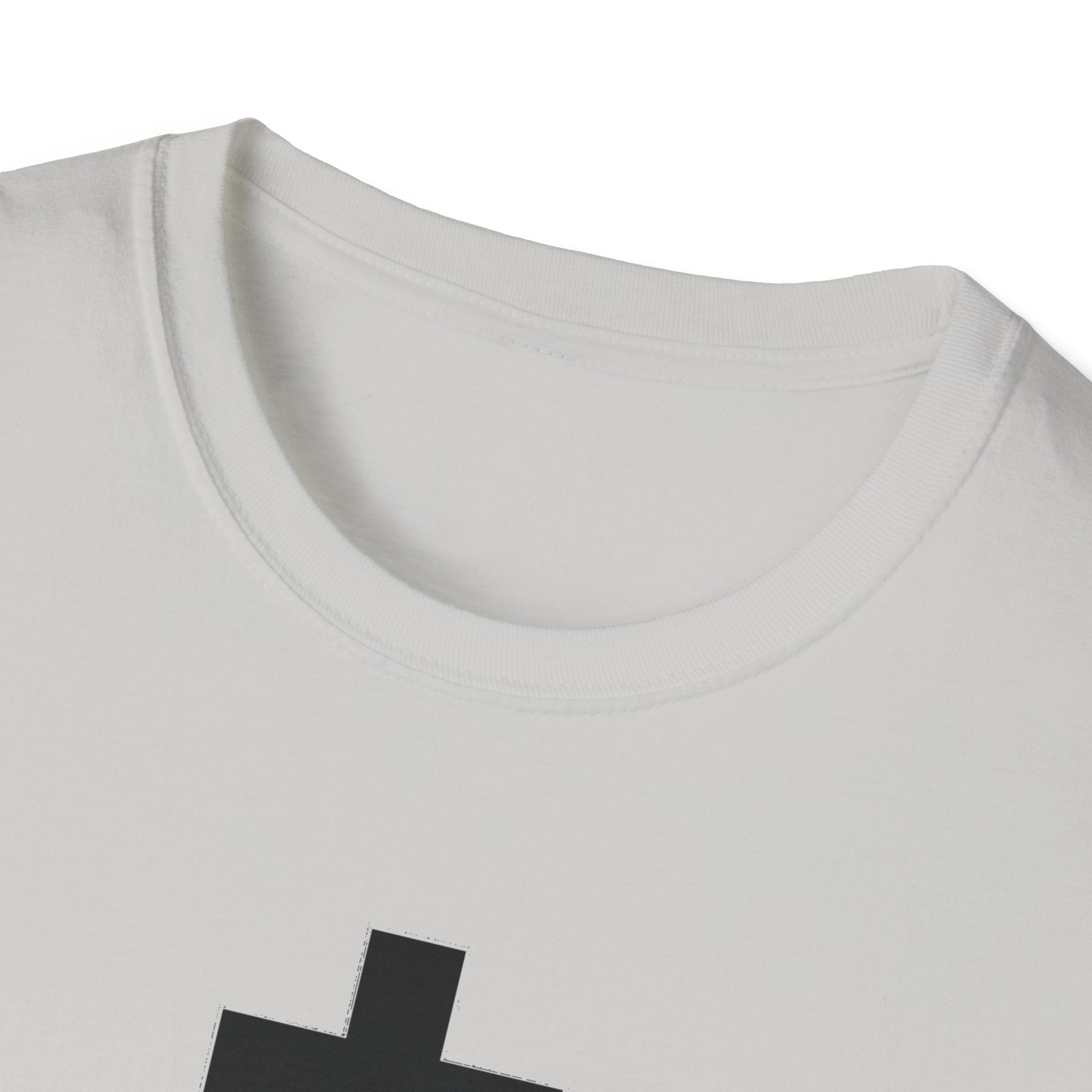 Crucifix Black Unisex Cotton Softstyle T-Shirt