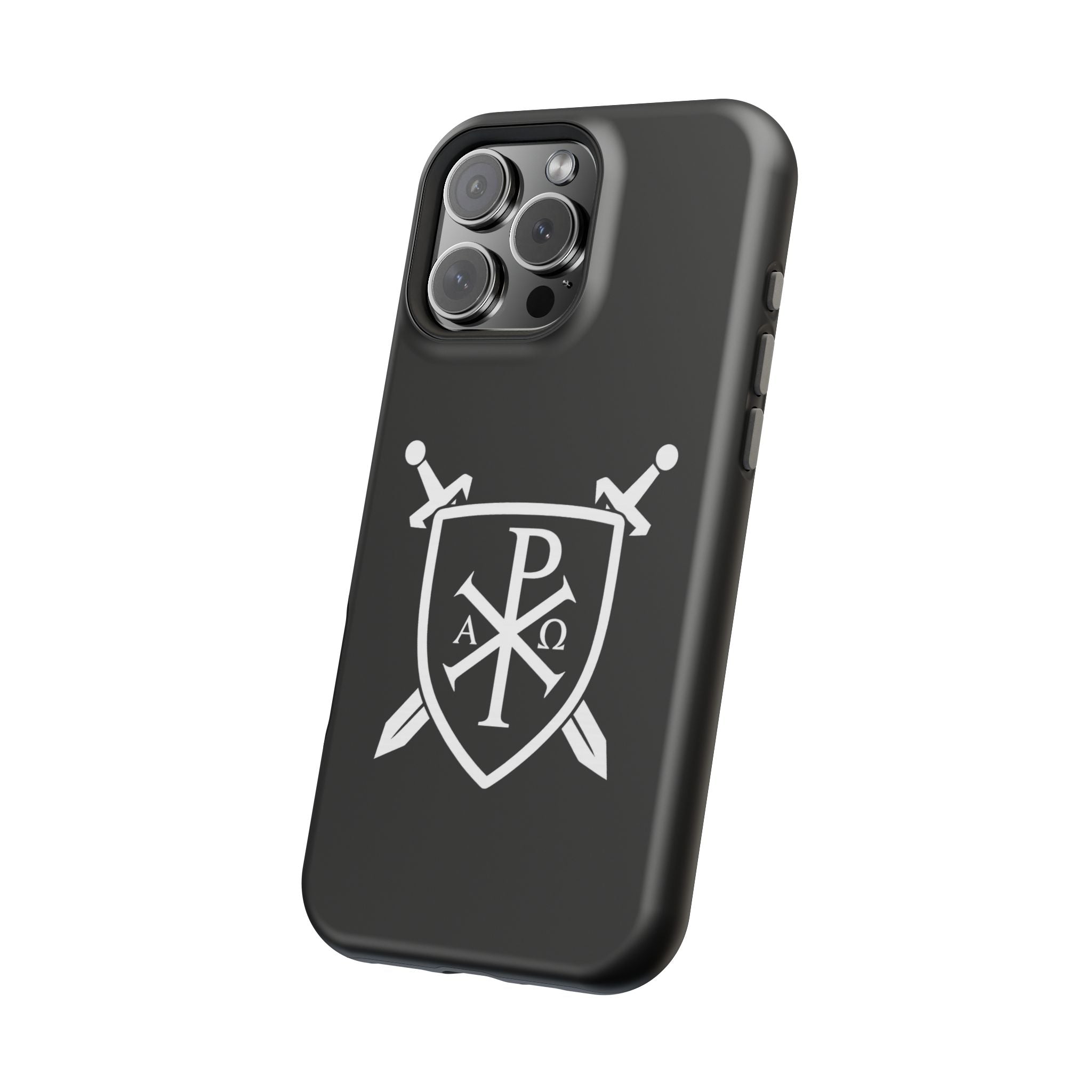 Swords and Shield Pi Chi Rho Graphic Design Magnetic Impact-Resistant Cases