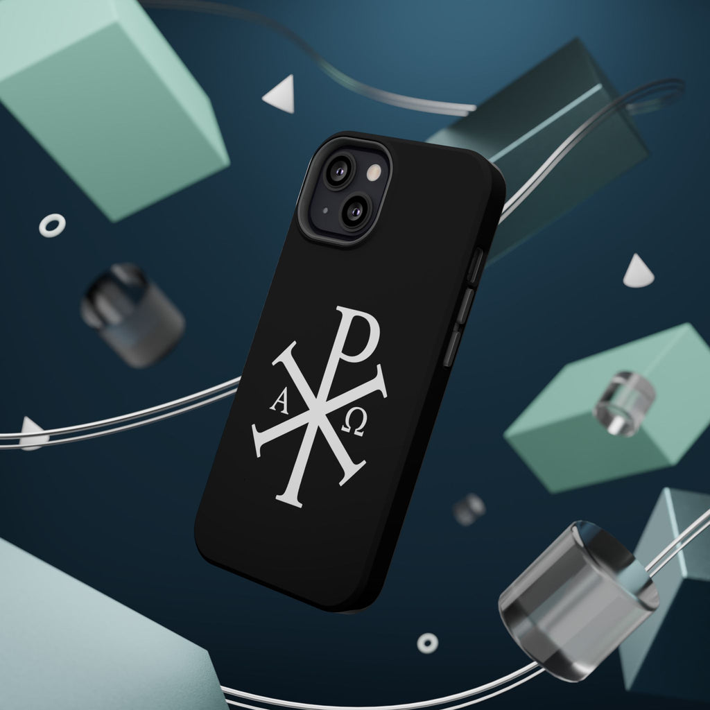 Pi Chi Rho White Design Magnetic Impact-Resistant Cases