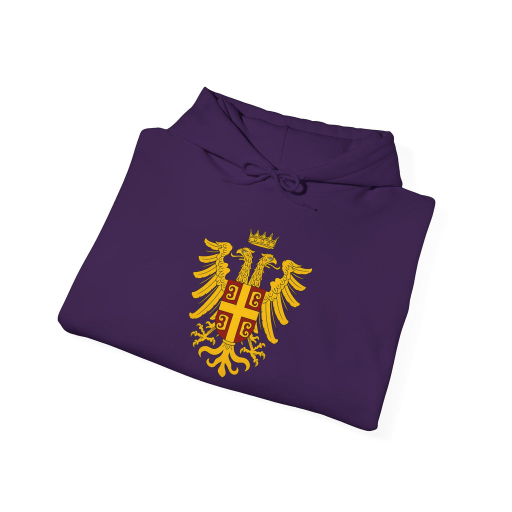 Byzantine Eagle Crest Graphic Pull Over Hoodie Sweatshirt