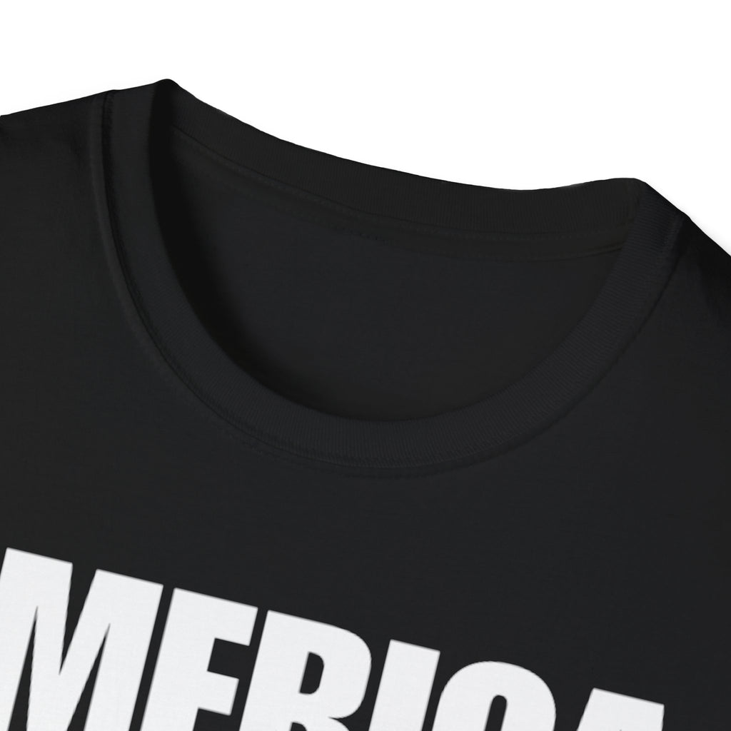 America First (Text Only) Unisex Softstyle T-Shirt