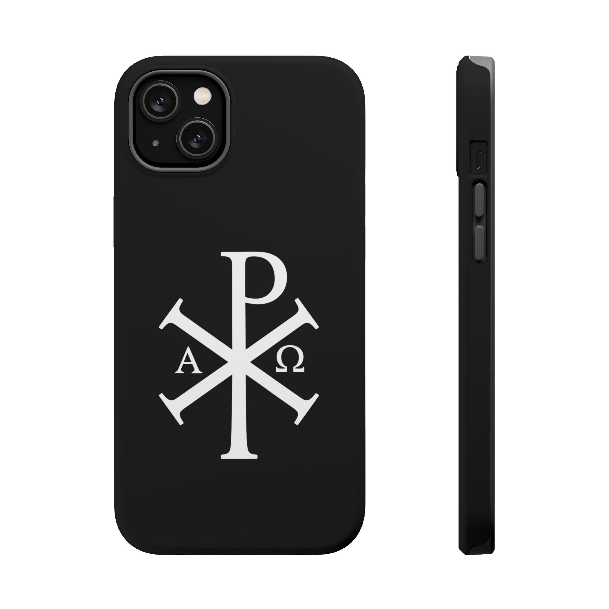 Pi Chi Rho White Design Magnetic Impact-Resistant Cases