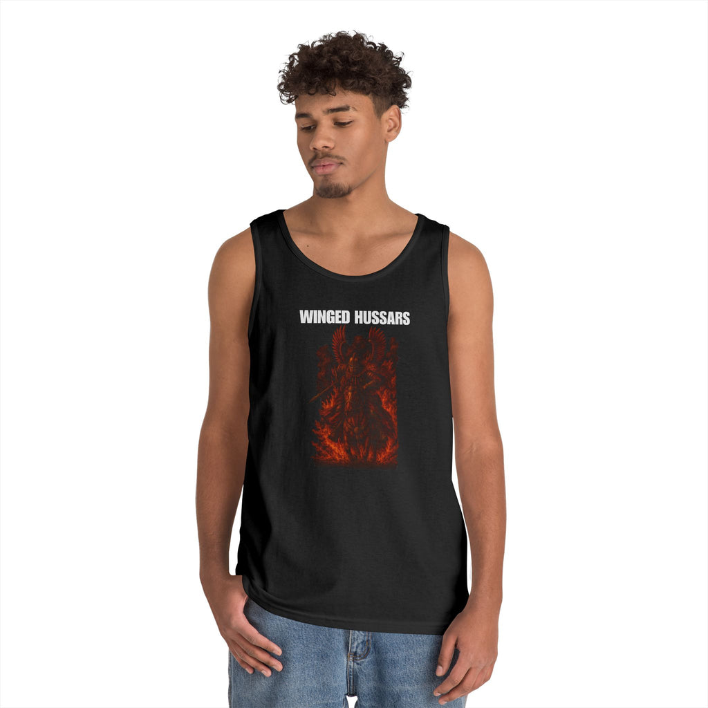 Winged Hussars Fiery Heavy Cotton Tank Top