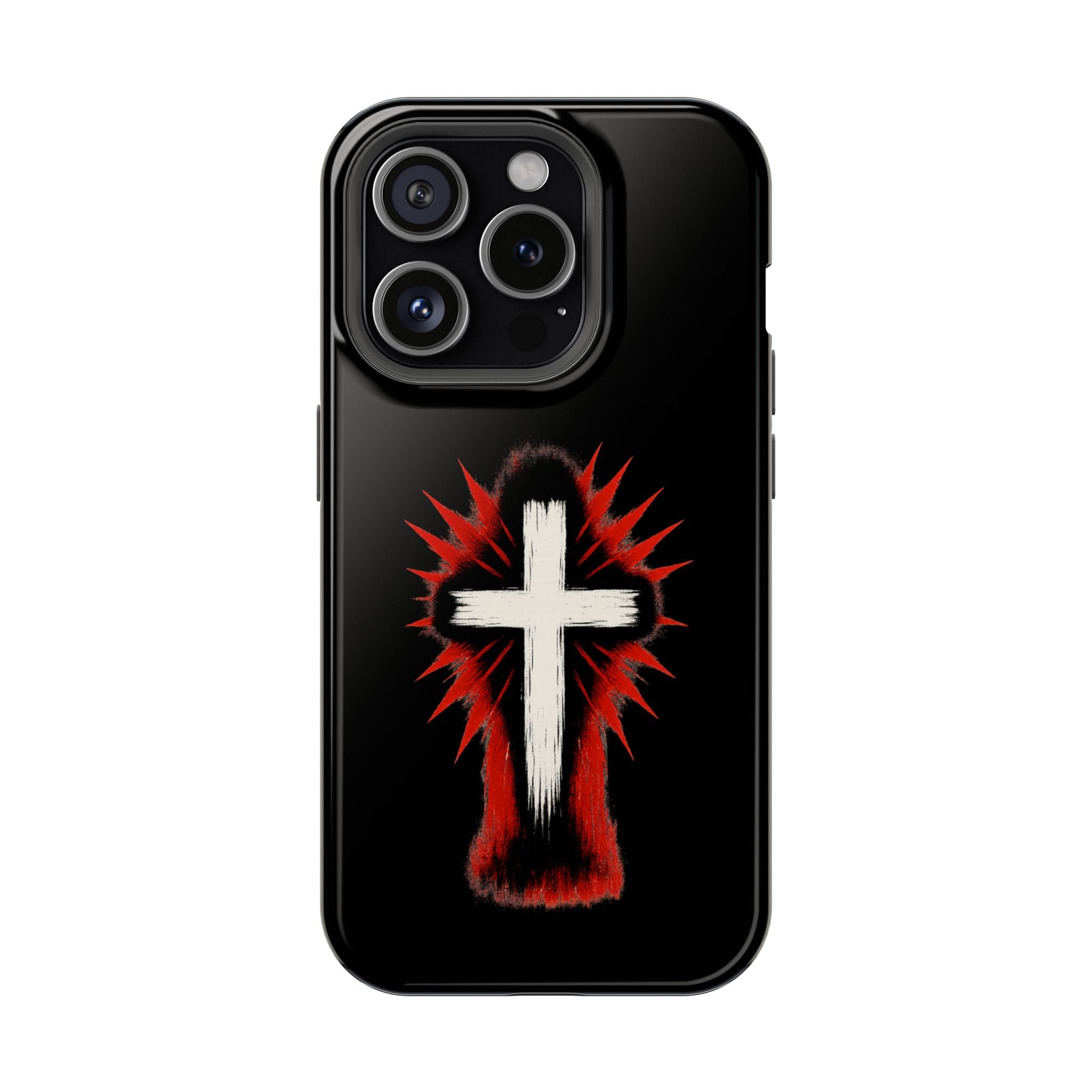 Crucifix Magnetic Impact Resistant Phone Case